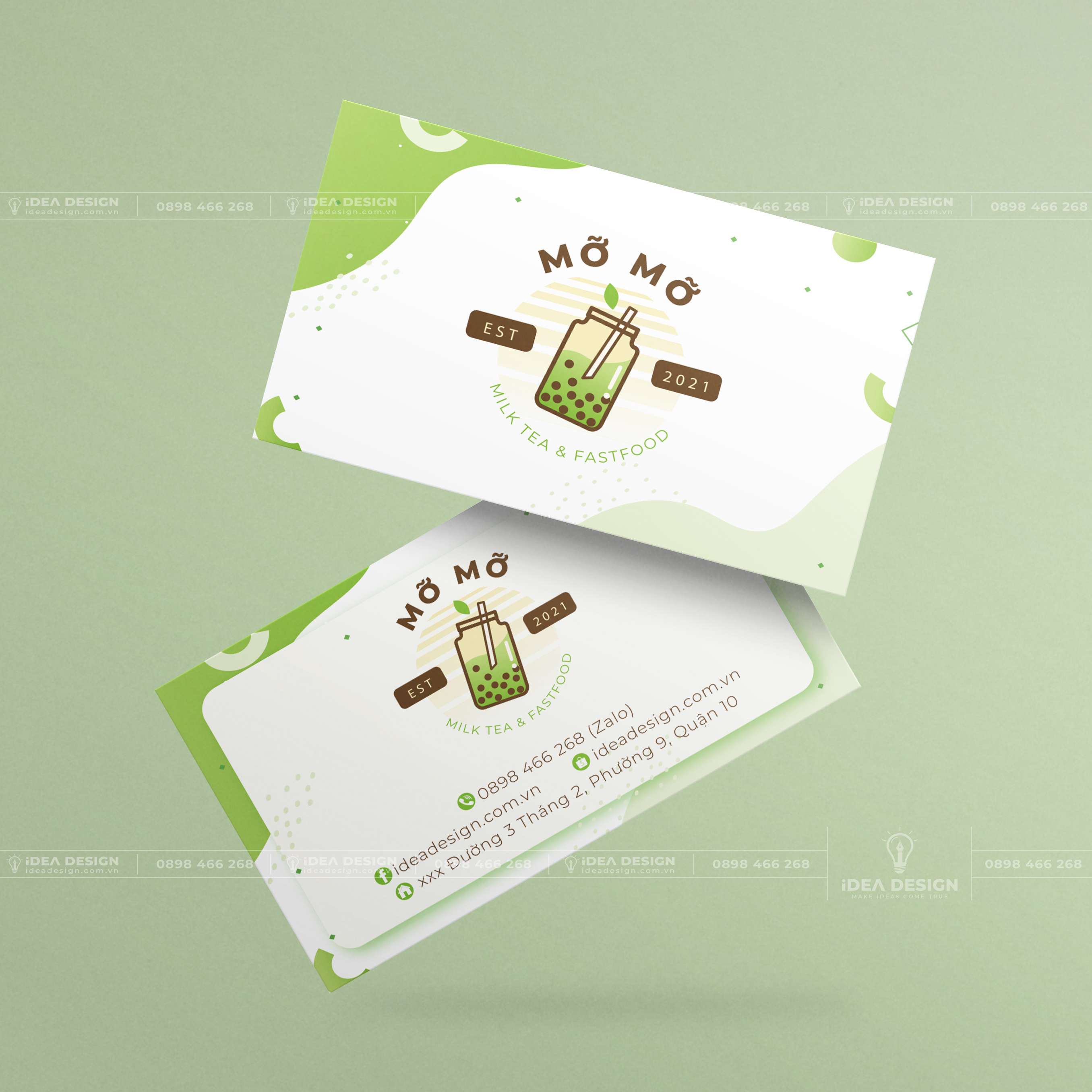 Card Visit Quán Cafe - Trà Sữa 04