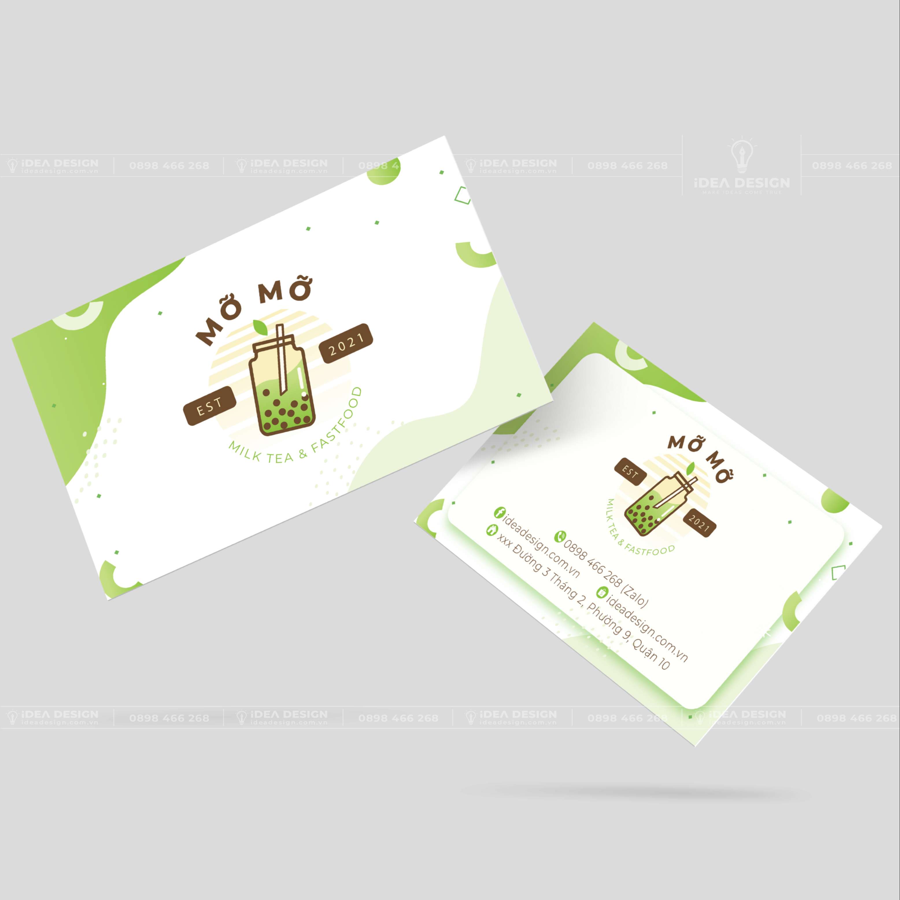 Card Visit Quán Cafe - Trà Sữa 04