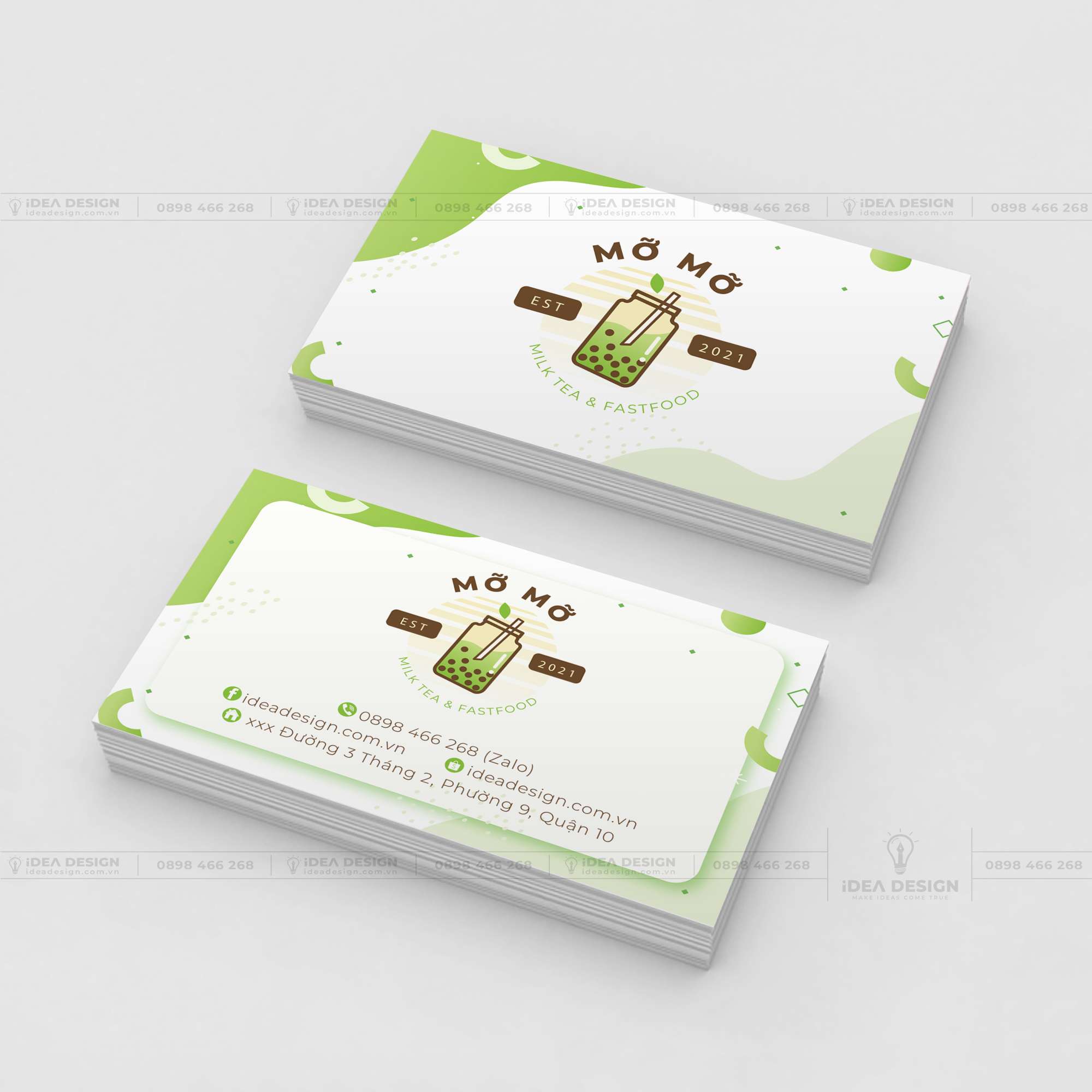 Card Visit Quán Cafe - Trà Sữa 04