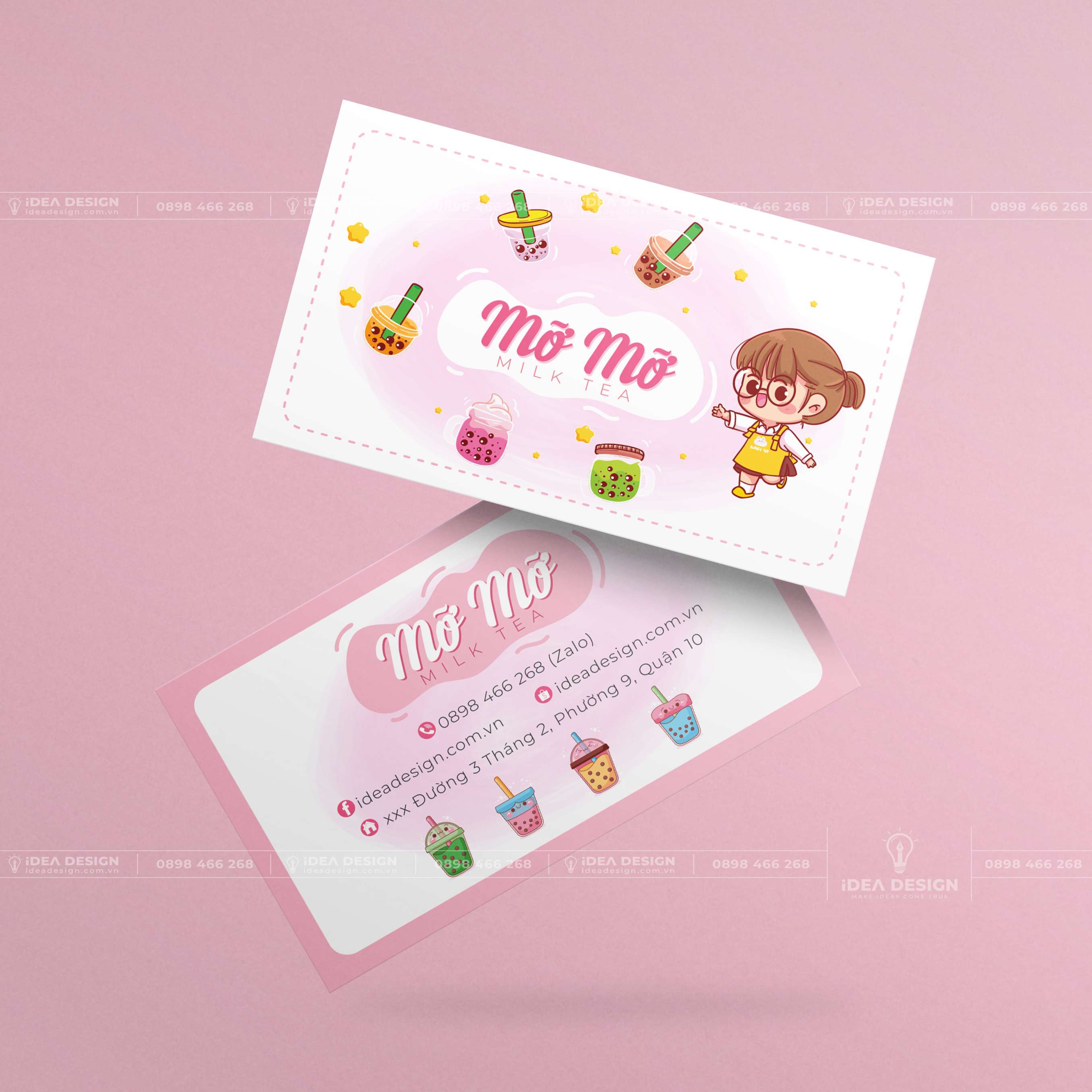 Card Visit Quán Cafe - Trà Sữa 05