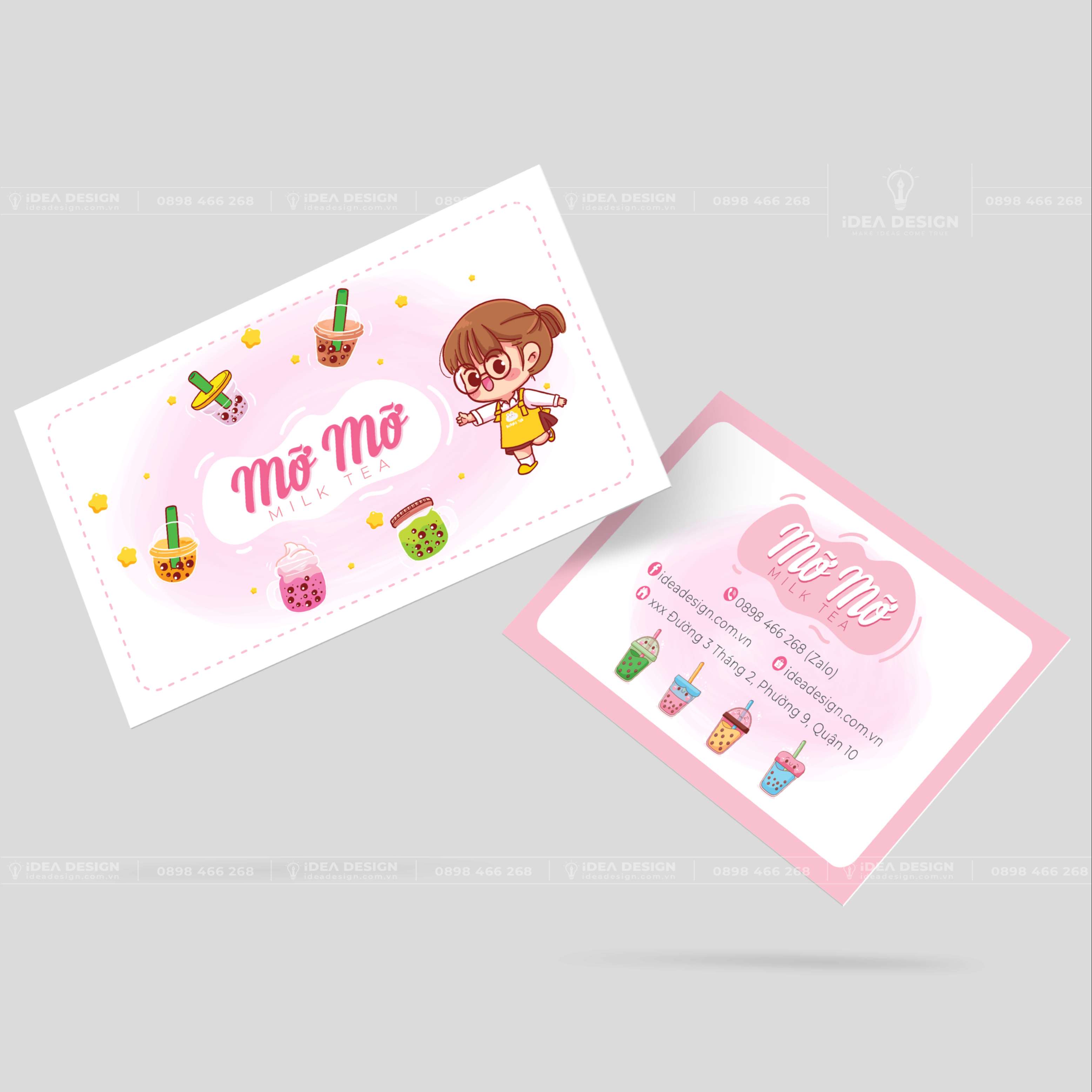 Card Visit Quán Cafe - Trà Sữa 05