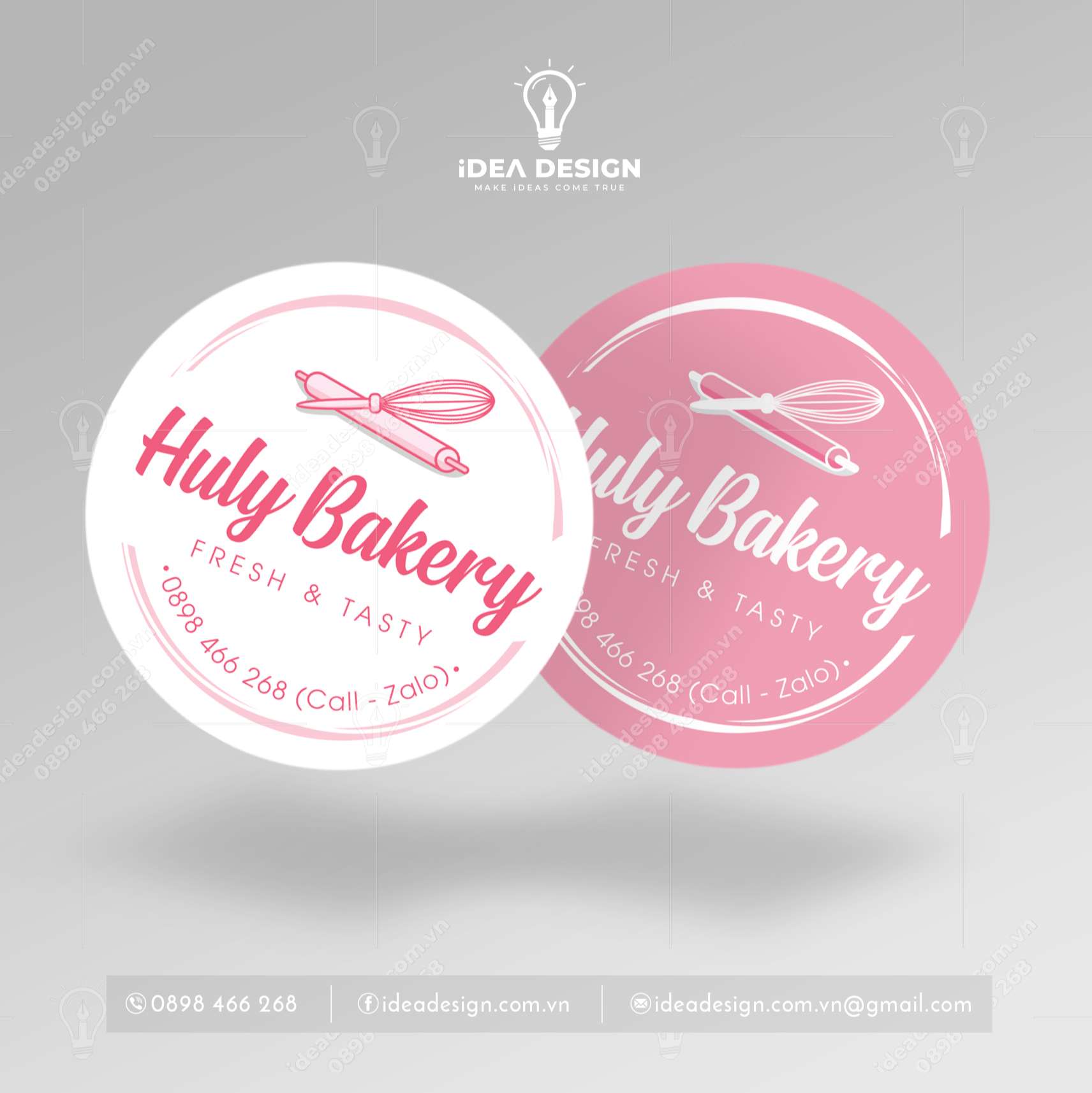 Tag Cắm Bánh Sinh Nhật - Hình Tròn 03