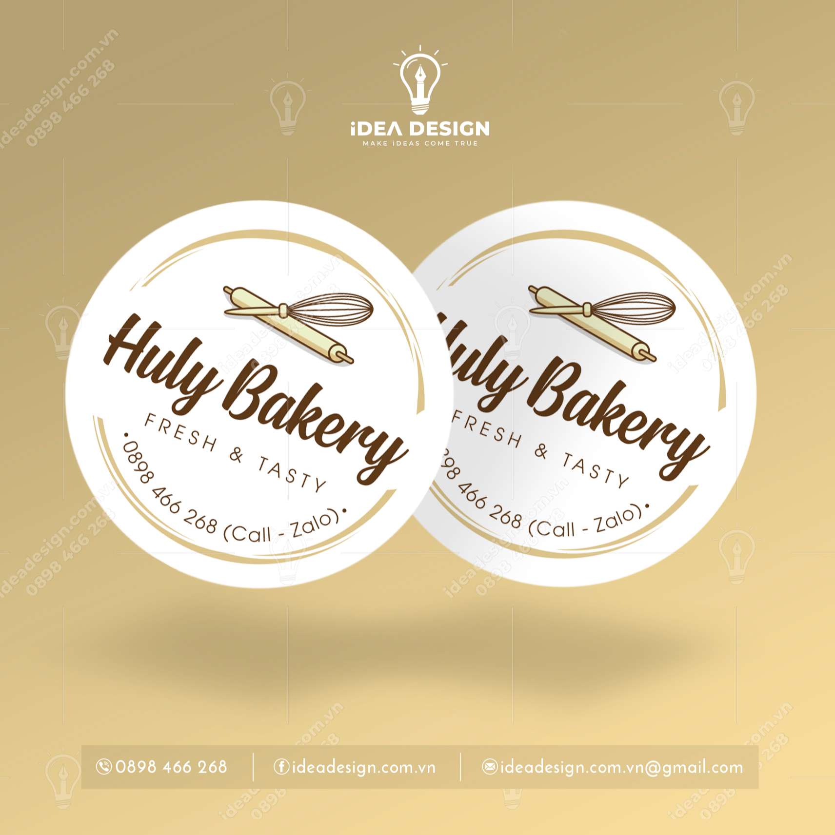 Tag Cắm Bánh Sinh Nhật - Hình Tròn 01