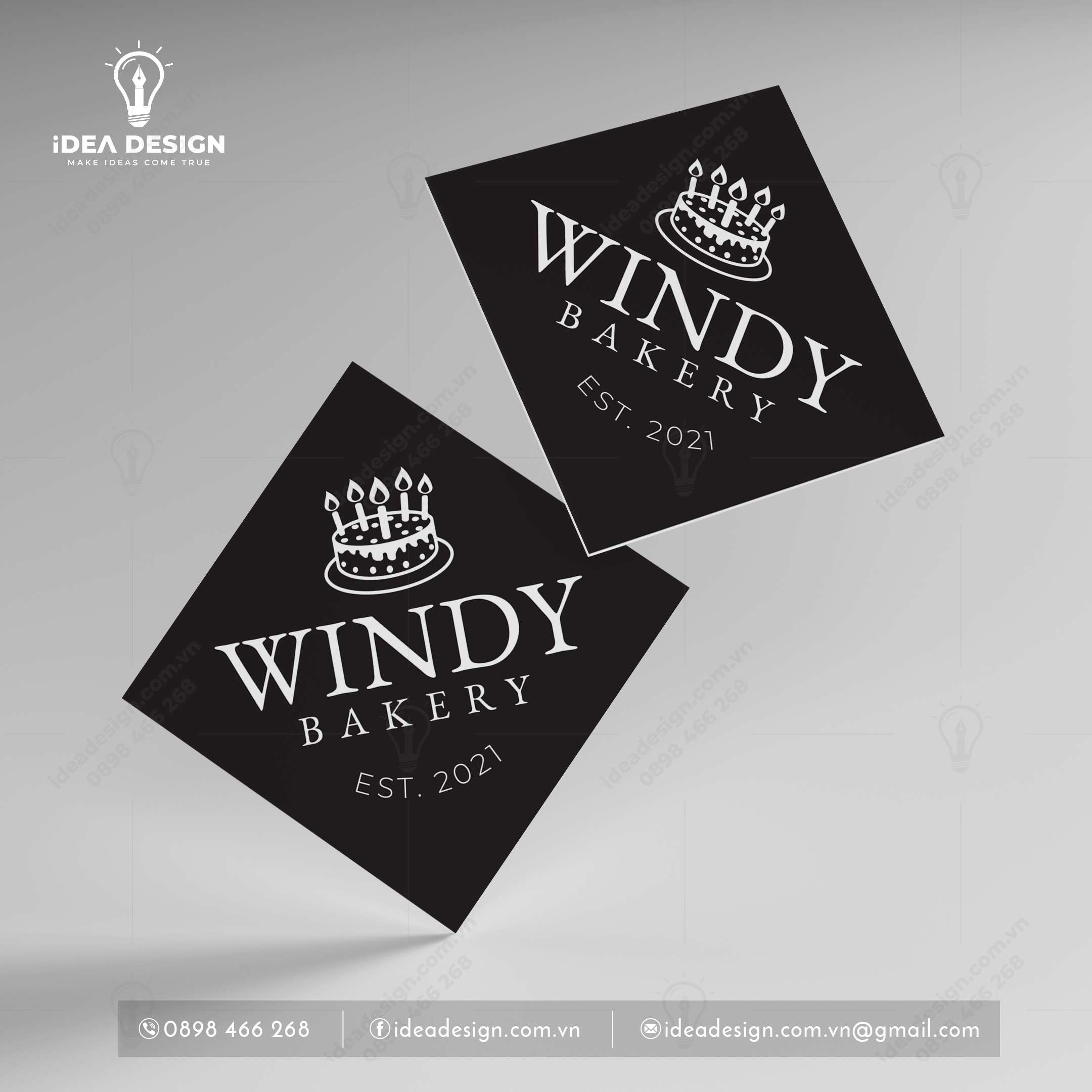 Tag Cắm Bánh Sinh Nhật - Hình Vuông 01