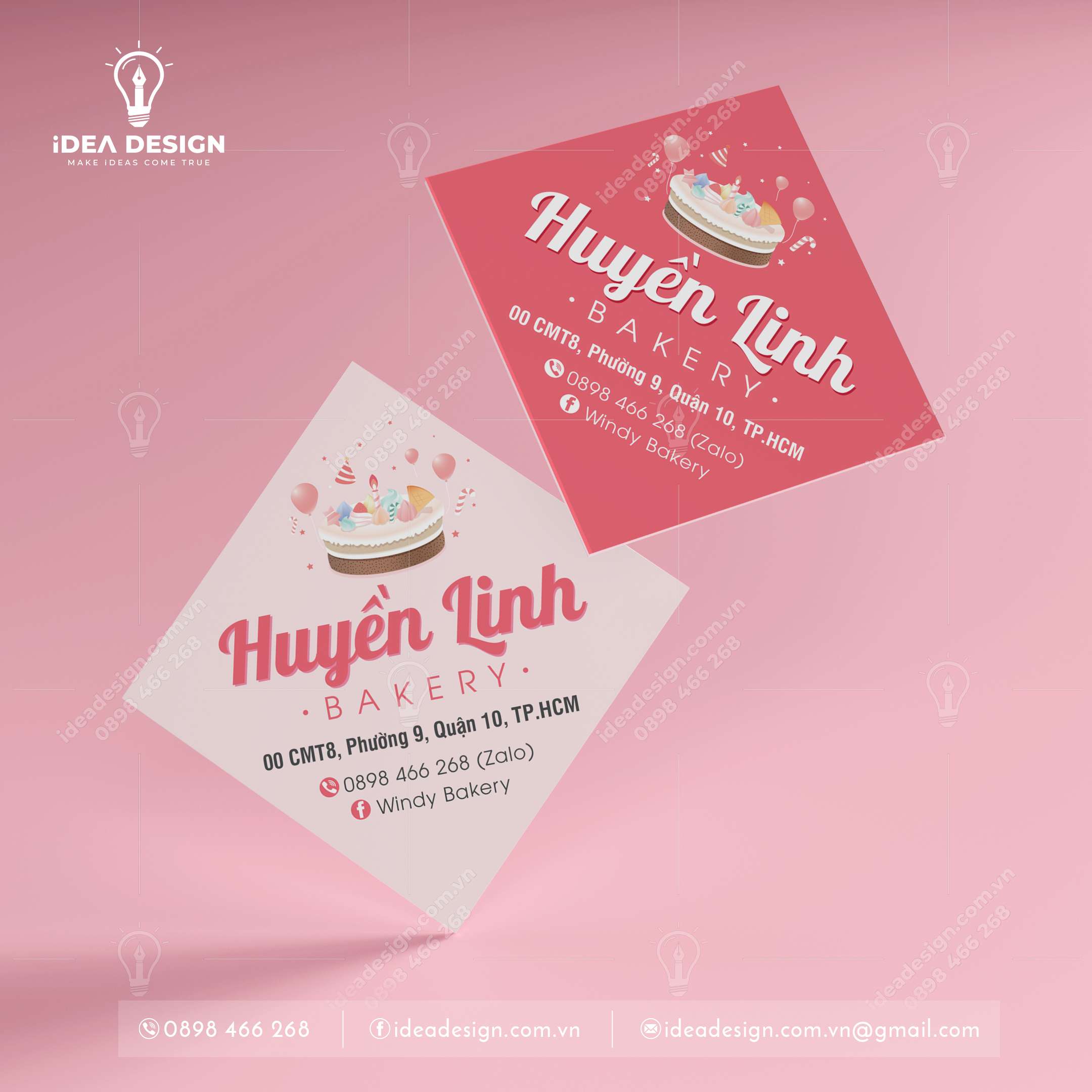 Tag Cắm Bánh Sinh Nhật - Hình Vuông 05