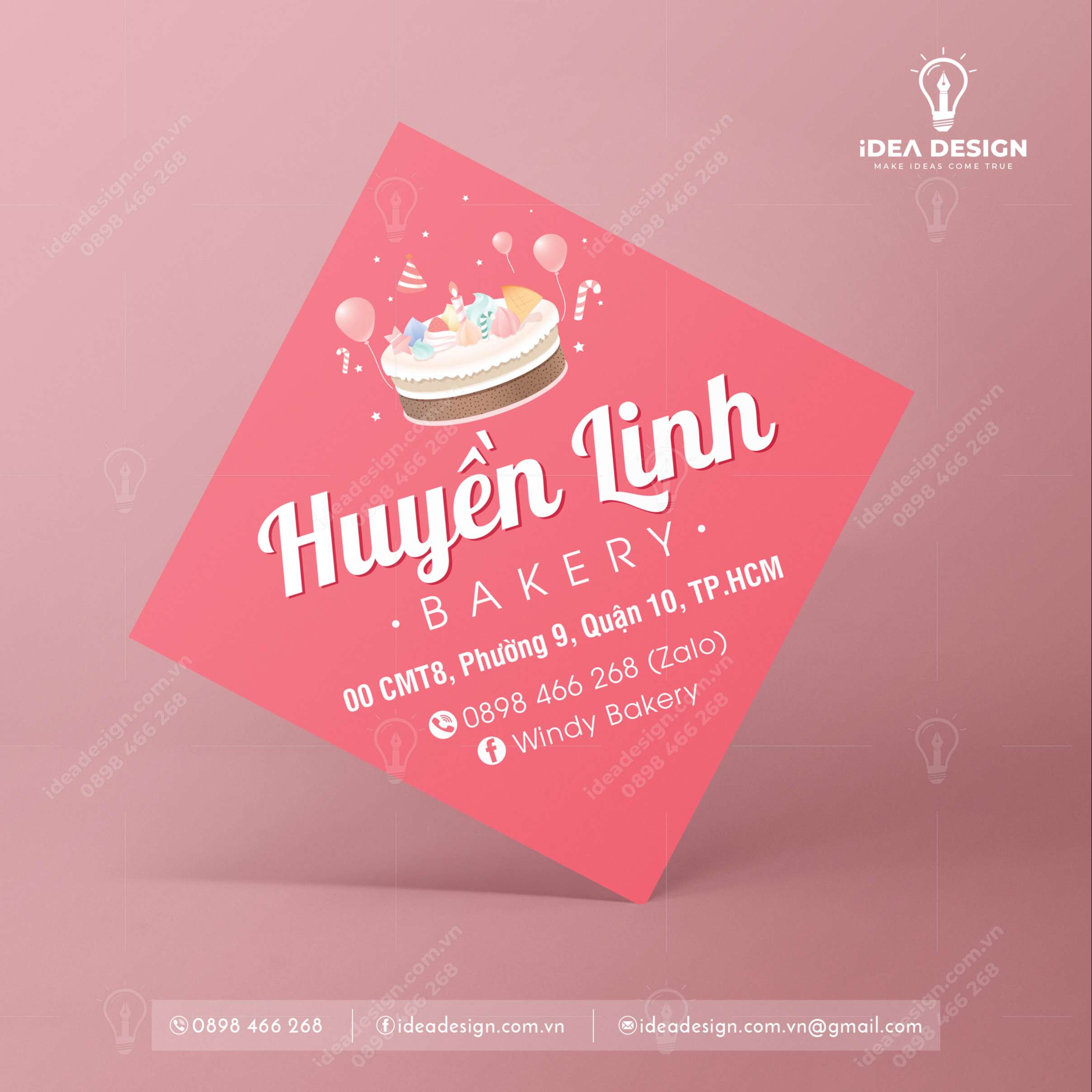 Tag Cắm Bánh Sinh Nhật - Hình Vuông 06