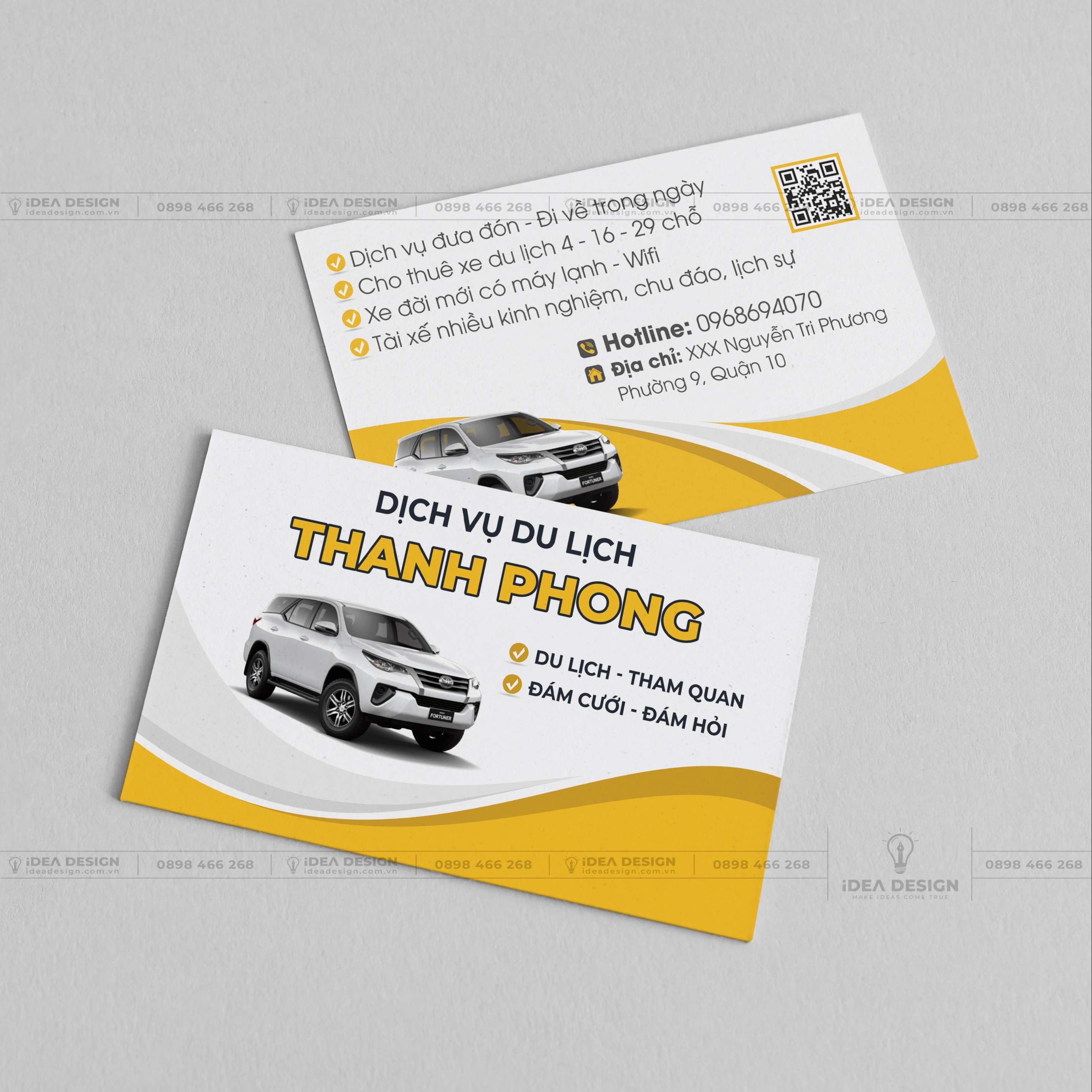 Card Visit Thuê Xe Du Lịch - Xe Dịch Vụ 03