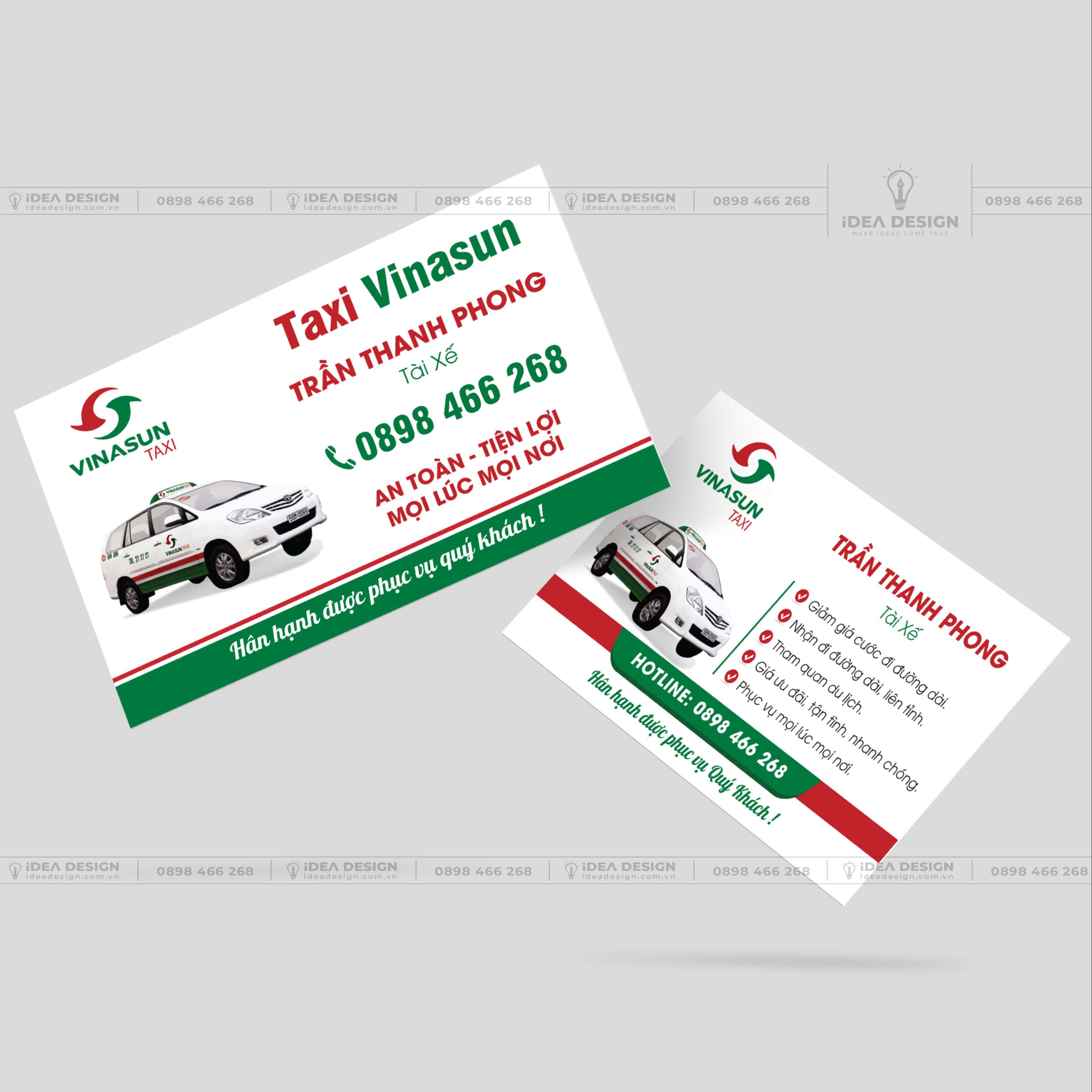iDea Design - Thiết Kế Và In Ấn Card Visit Xe Taxi VINASUN, Xe Dịch Vụ | iDea Design Idea Design - Thiết Kế Và In Ấn Card Visit Xe Taxi Vinasun, Xe Dịch Vụ | Idea Design