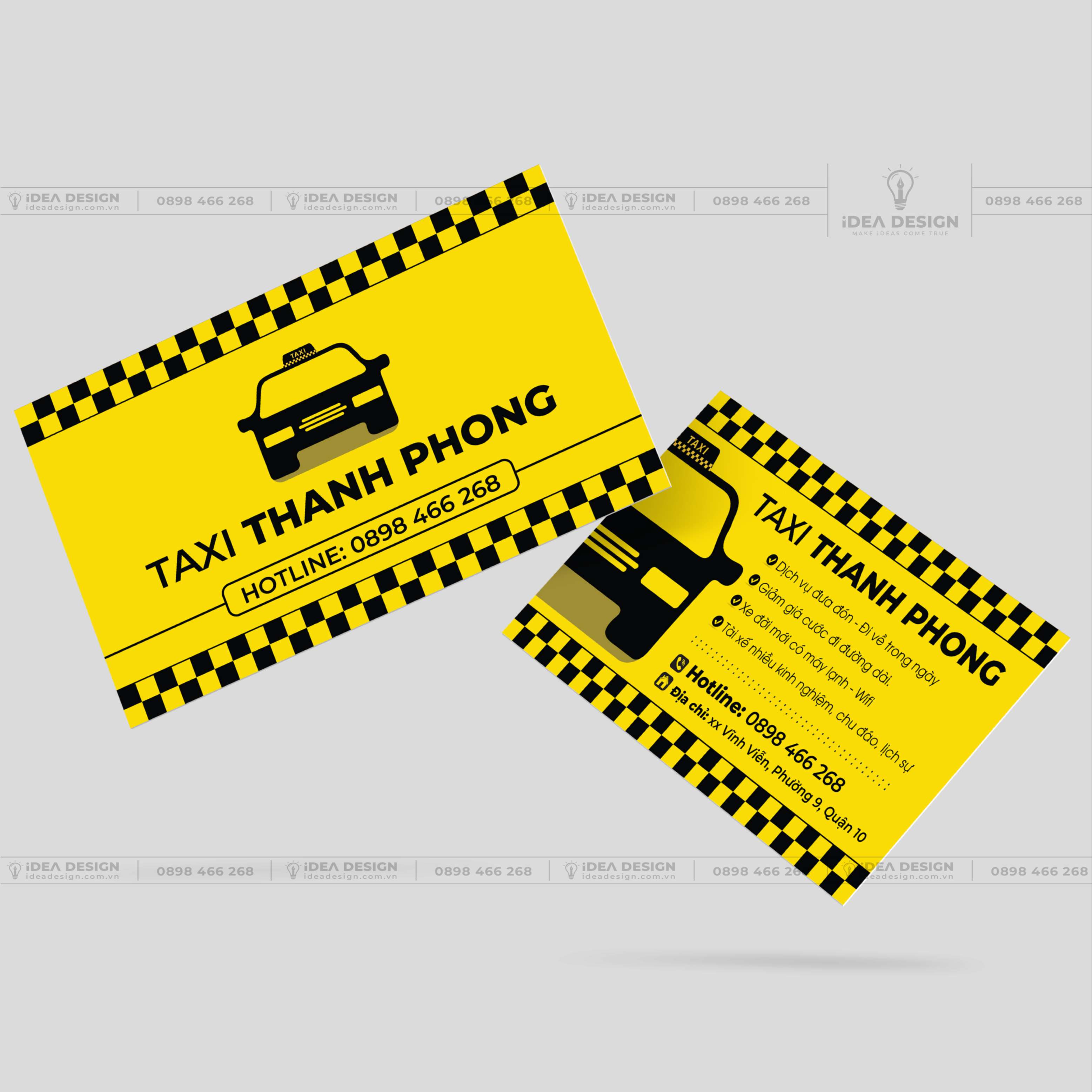 Card Visit Xe Dịch Vụ - Xe Taxi 01