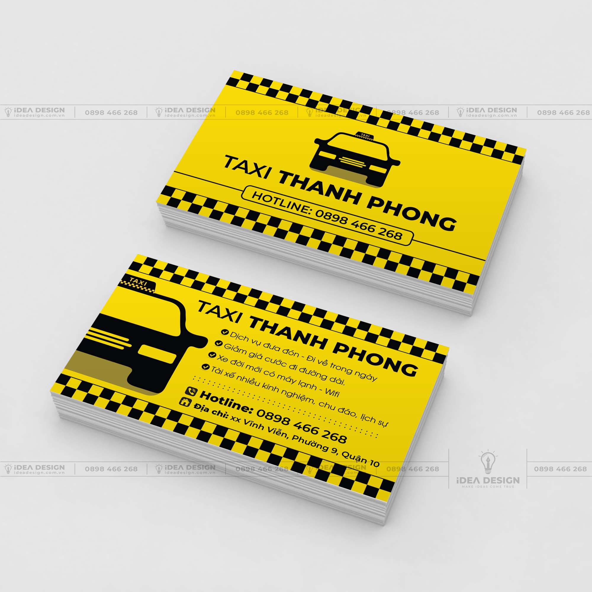 Card Visit Xe Dịch Vụ - Xe Taxi 01