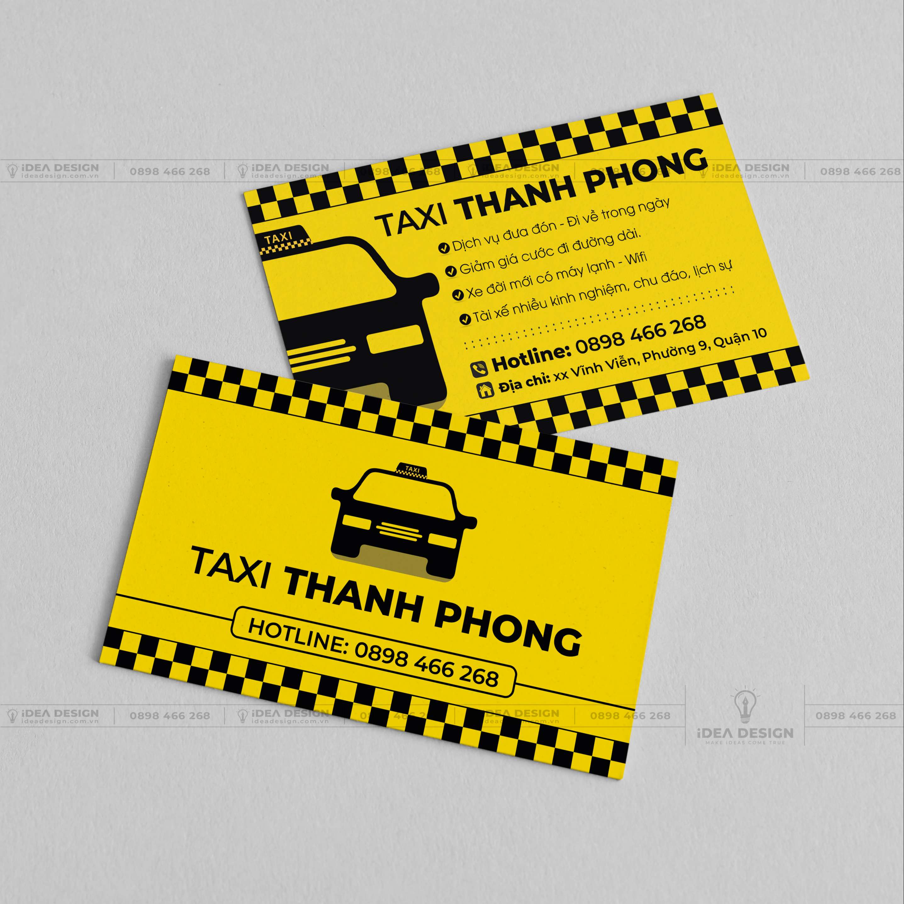 Card Visit Xe Dịch Vụ - Xe Taxi 01