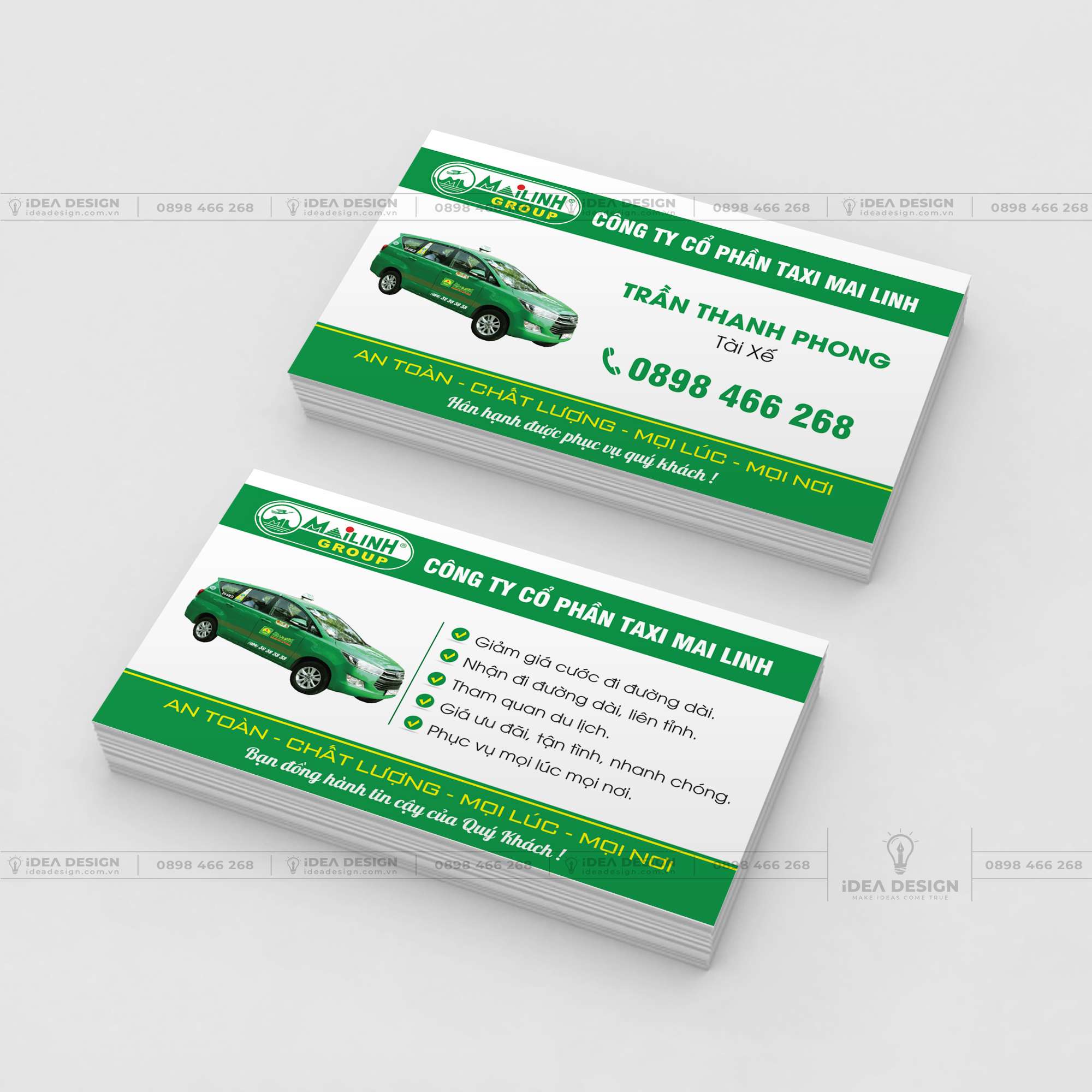 iDea Design - Thiết Kế Và In Ấn Card Visit Xe Taxi Mai Linh Xe Dịch Vụ | iDea Design Idea Design - Thiết Kế Và In Ấn Card Visit Xe Taxi Mai Linh Xe Dịch Vụ | Idea Design