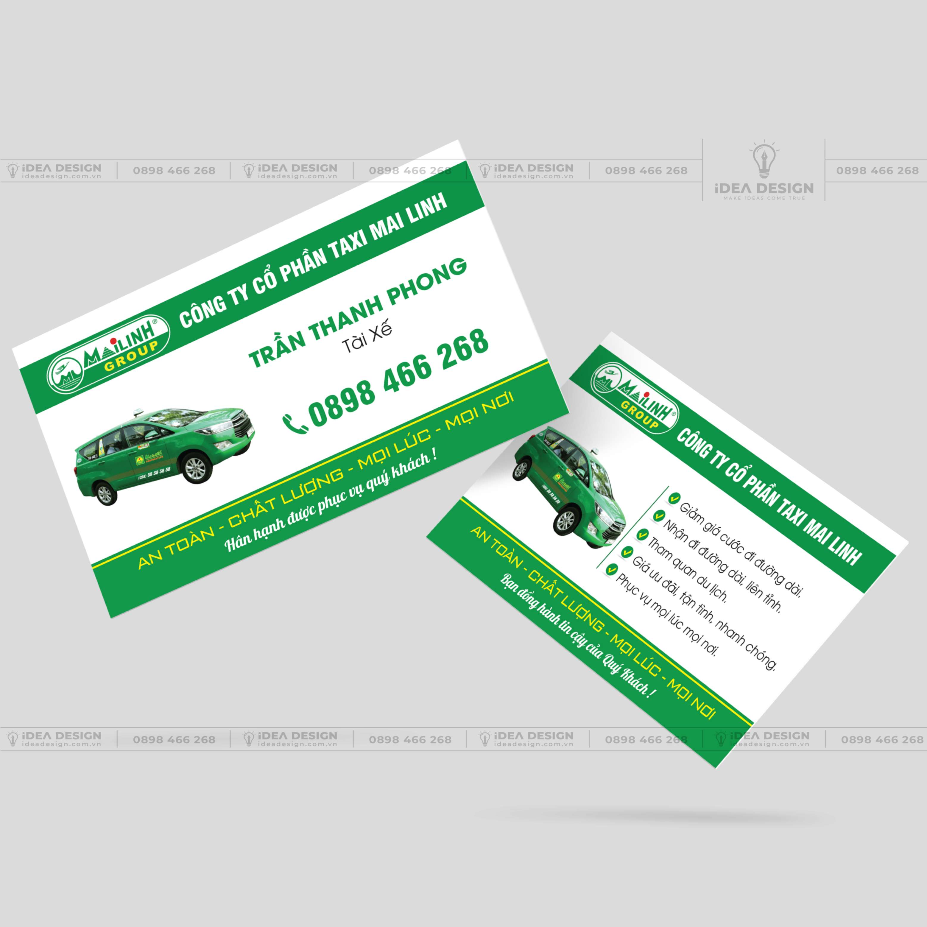 iDea Design - Thiết Kế Và In Ấn Card Visit Xe Taxi Mai Linh Xe Dịch Vụ | iDea Design Idea Design - Thiết Kế Và In Ấn Card Visit Xe Taxi Mai Linh Xe Dịch Vụ | Idea Design