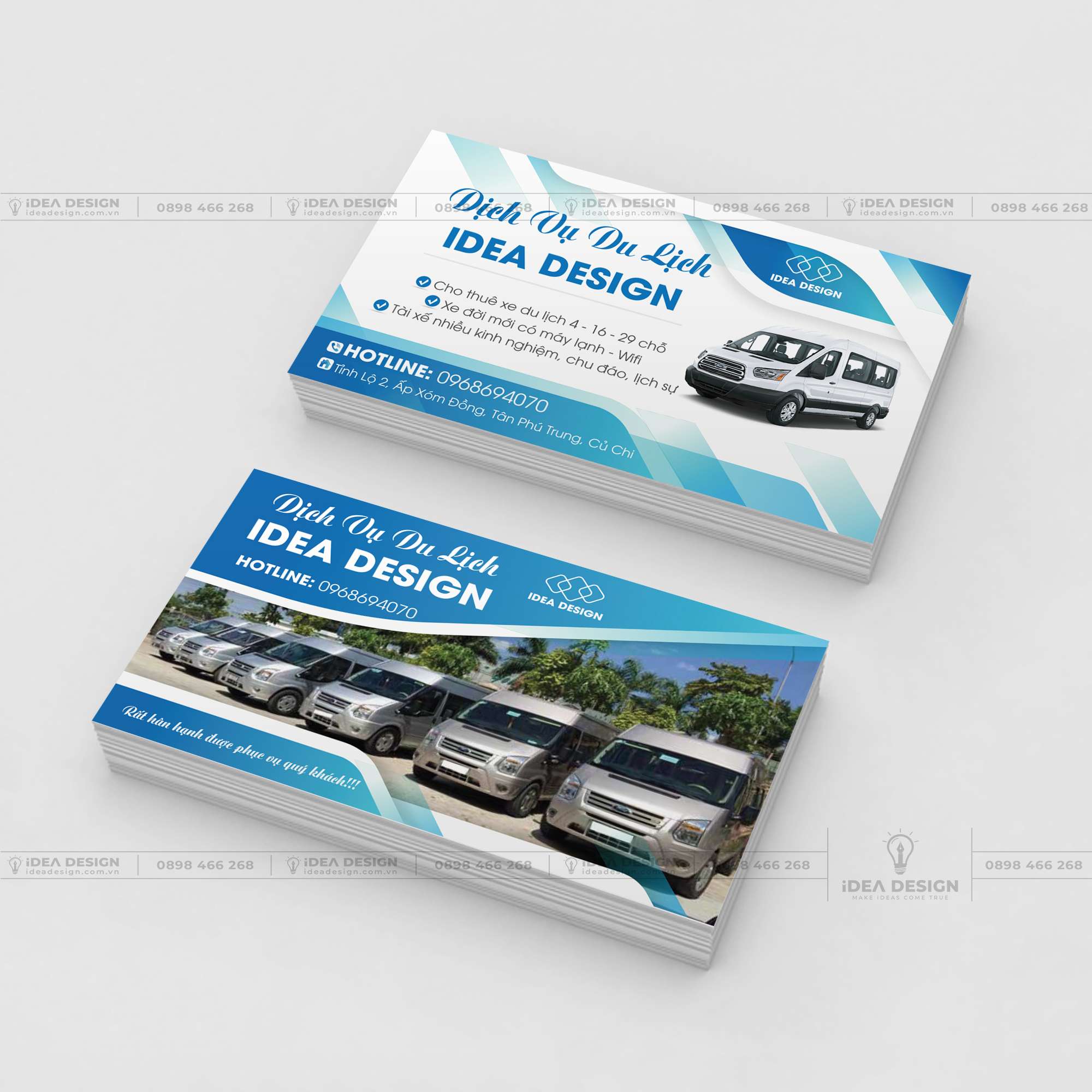 Card Visit Thuê Xe Du Lịch - Xe Dịch Vụ 01