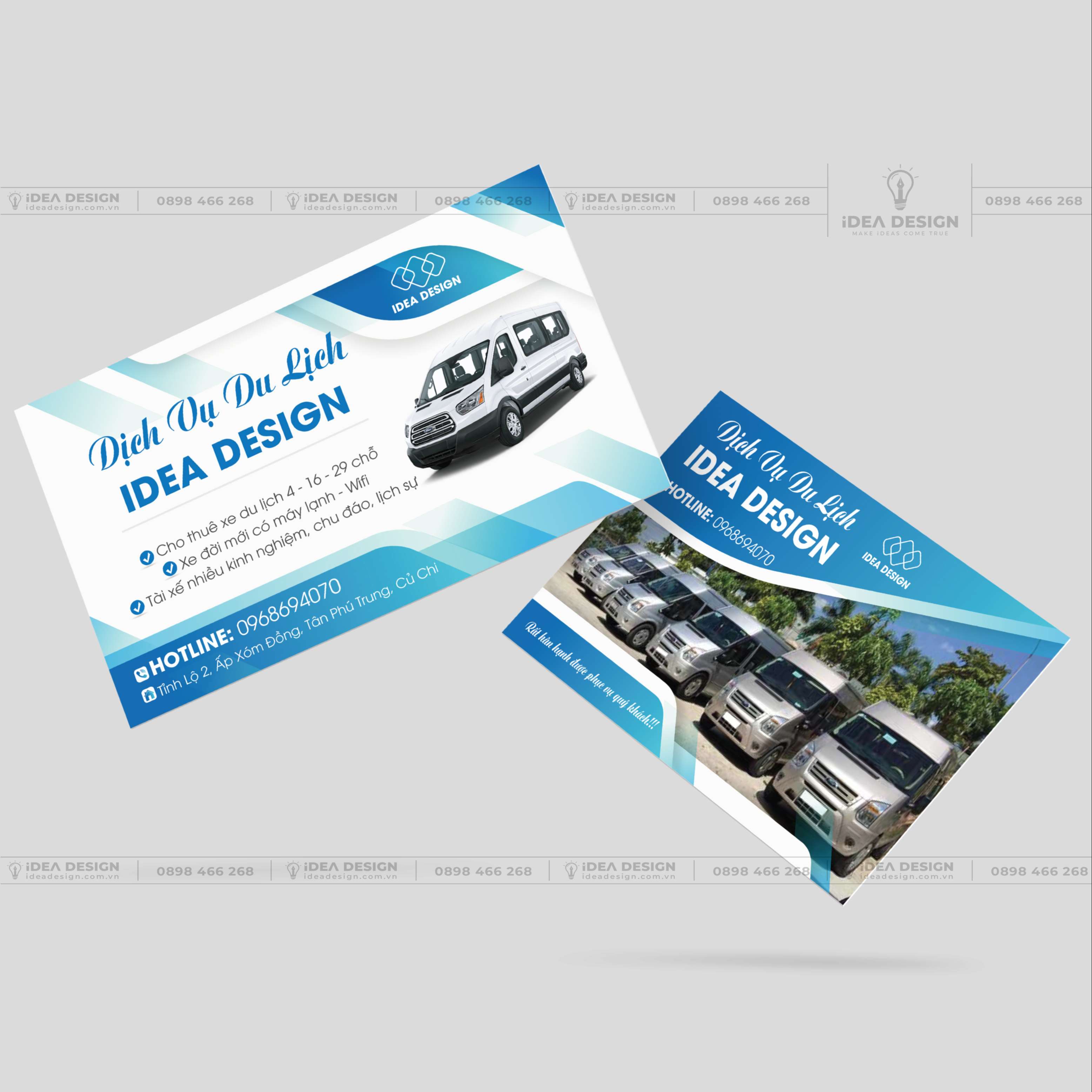 Card Visit Thuê Xe Du Lịch - Xe Dịch Vụ 01