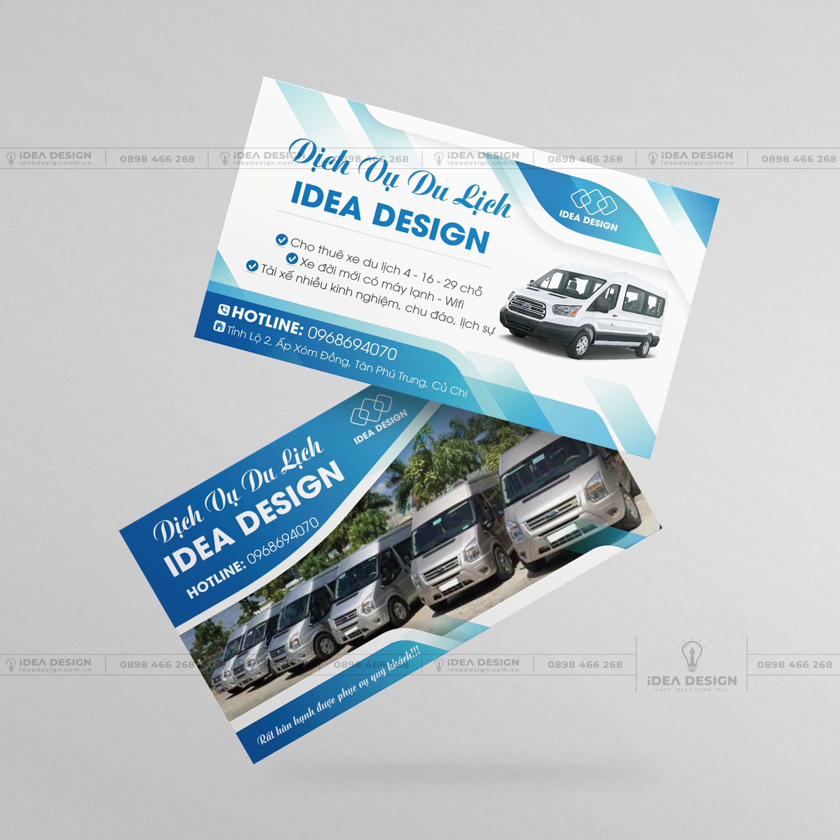 Card Visit Thuê Xe Du Lịch - Xe Dịch Vụ 01