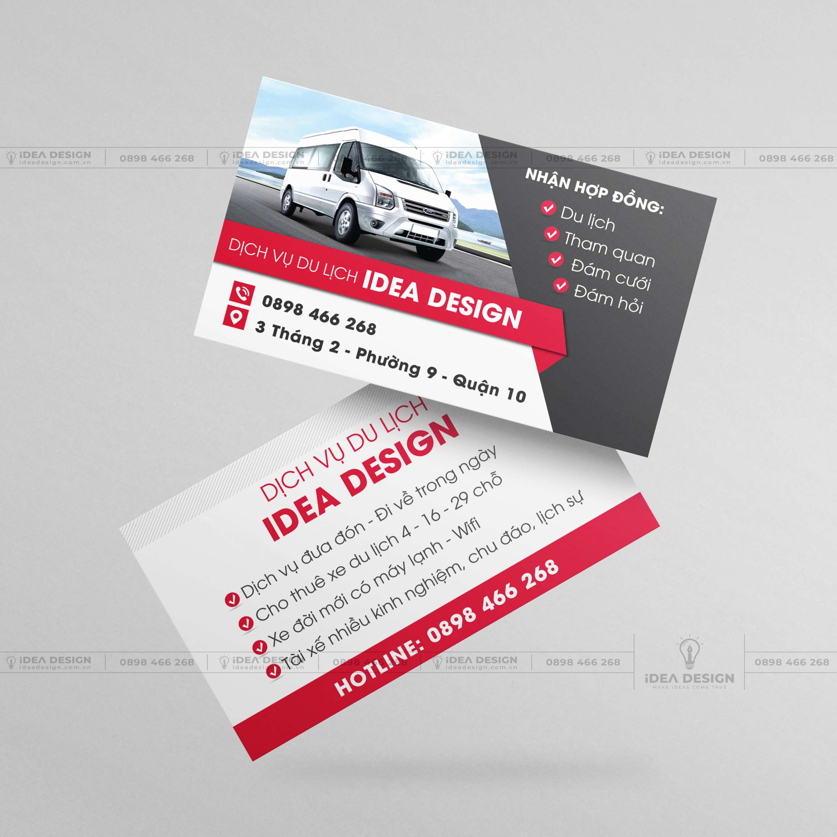 Card Visit Thuê Xe Du Lịch - Xe Dịch Vụ 02