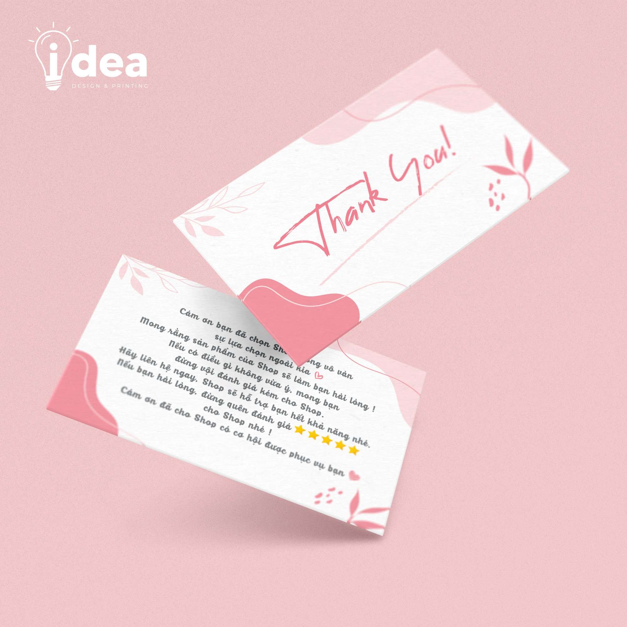 Card Thank You, Card Cám Ơn 01 (Có Sẵn)