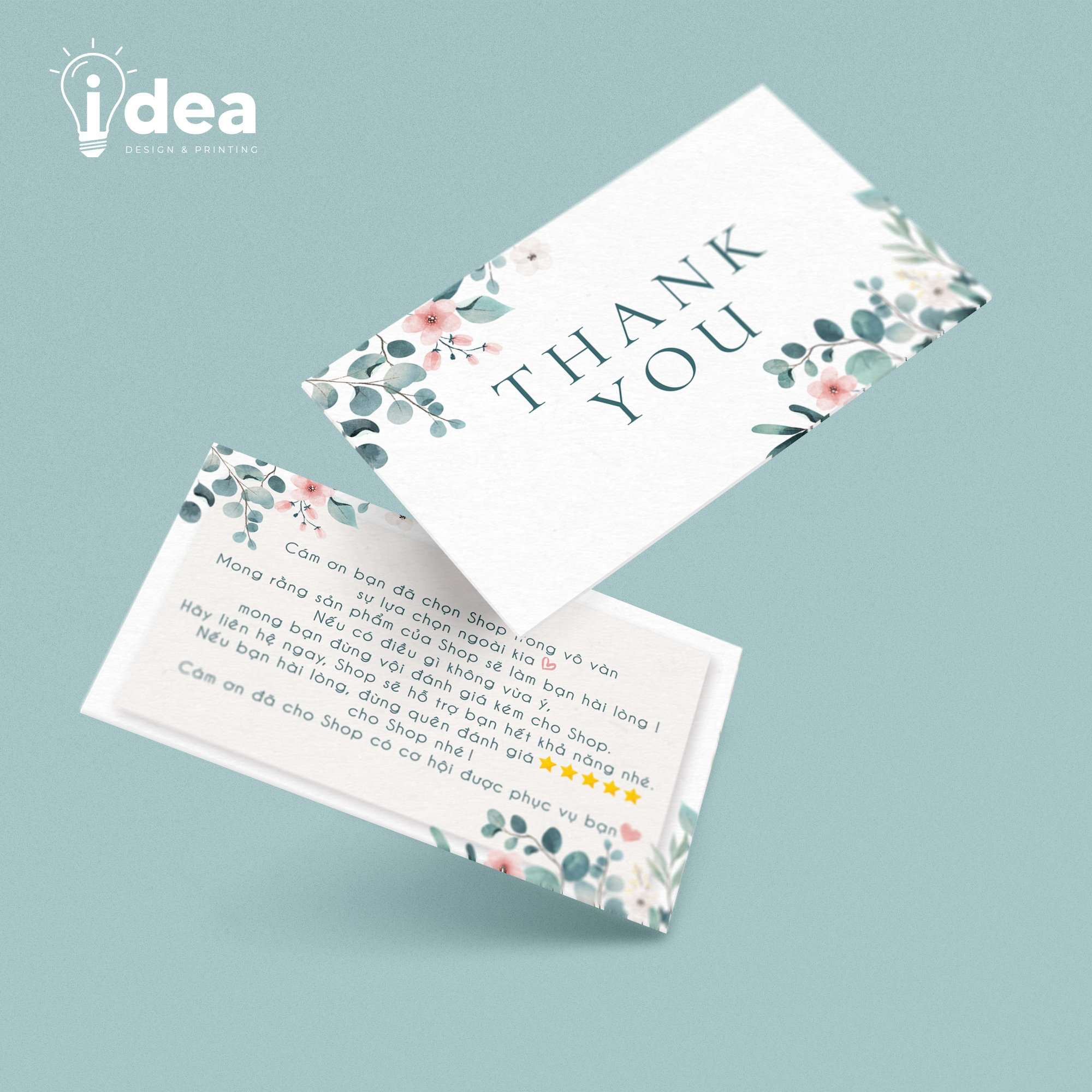 Card Thank You, Card Cám Ơn 02 (Có Sẵn)