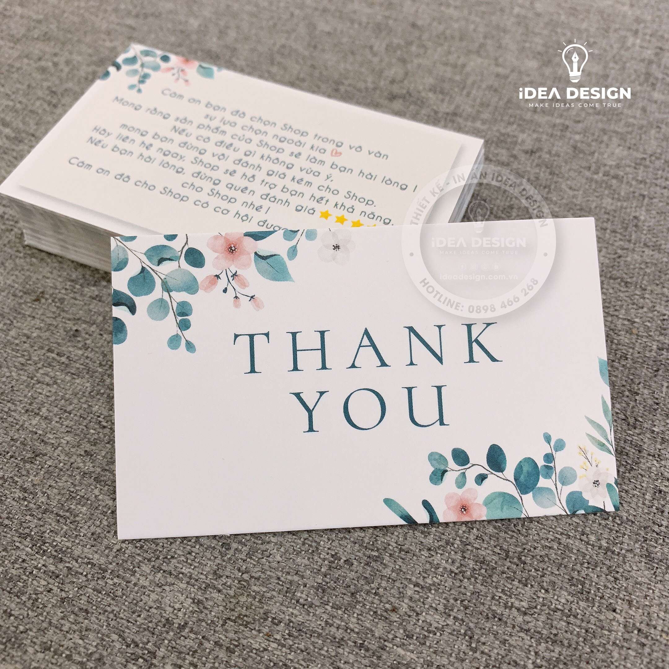 Card Thank You, Card Cám Ơn 02 (Có Sẵn)