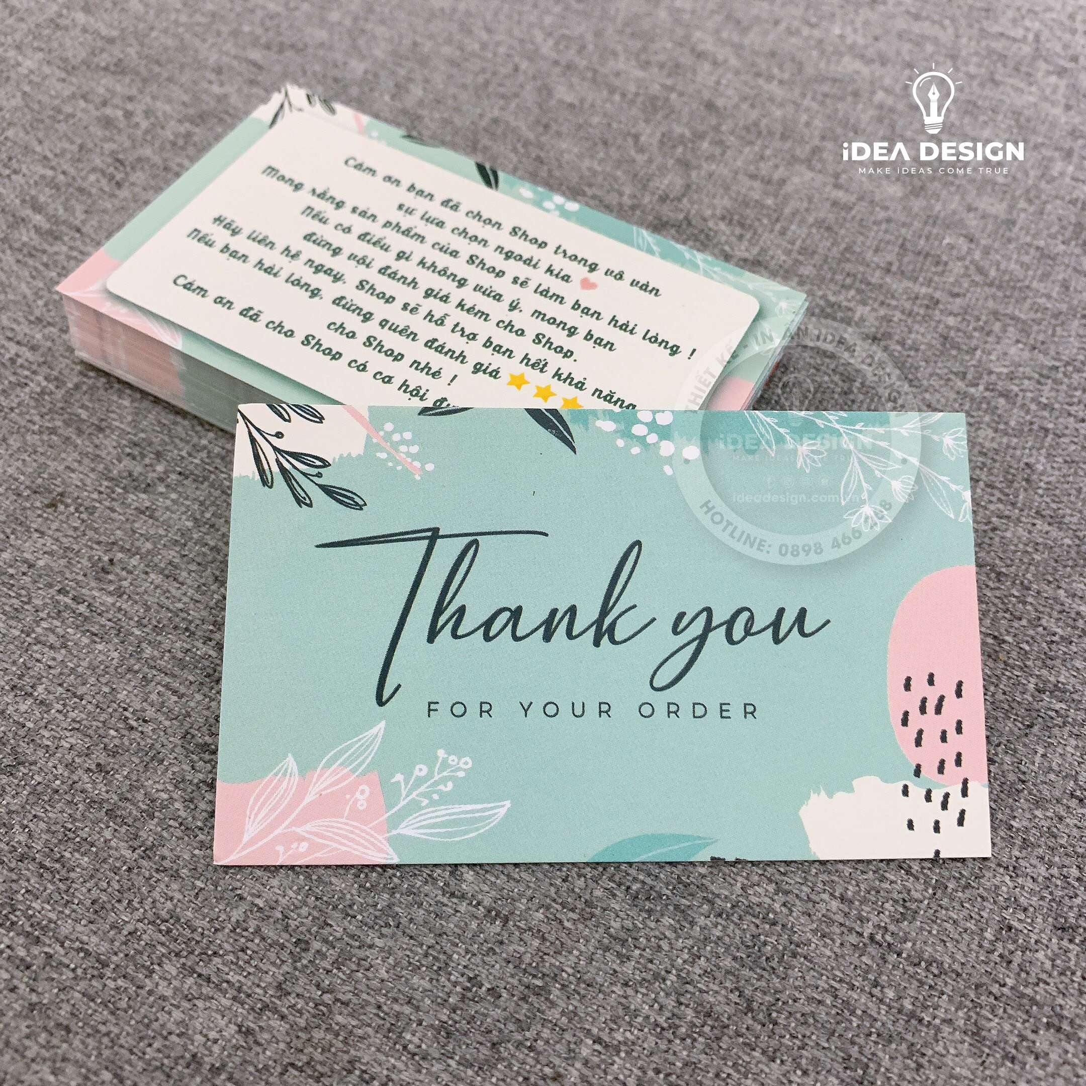 Card Thank You, Card Cám Ơn 05 (Có Sẵn)