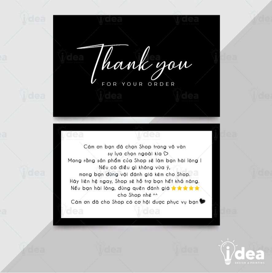 Card Thank You, Card Cám Ơn 06 (Có Sẵn)