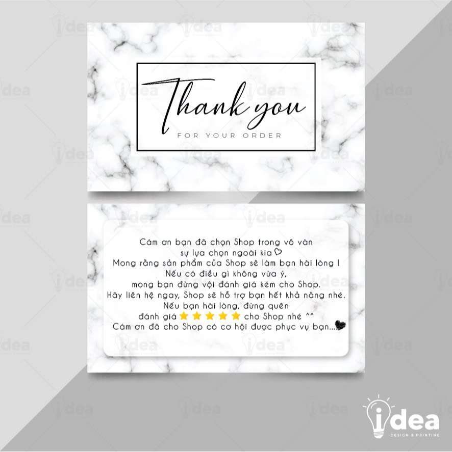 Card Thank You, Card Cám Ơn 08 (Có Sẵn)