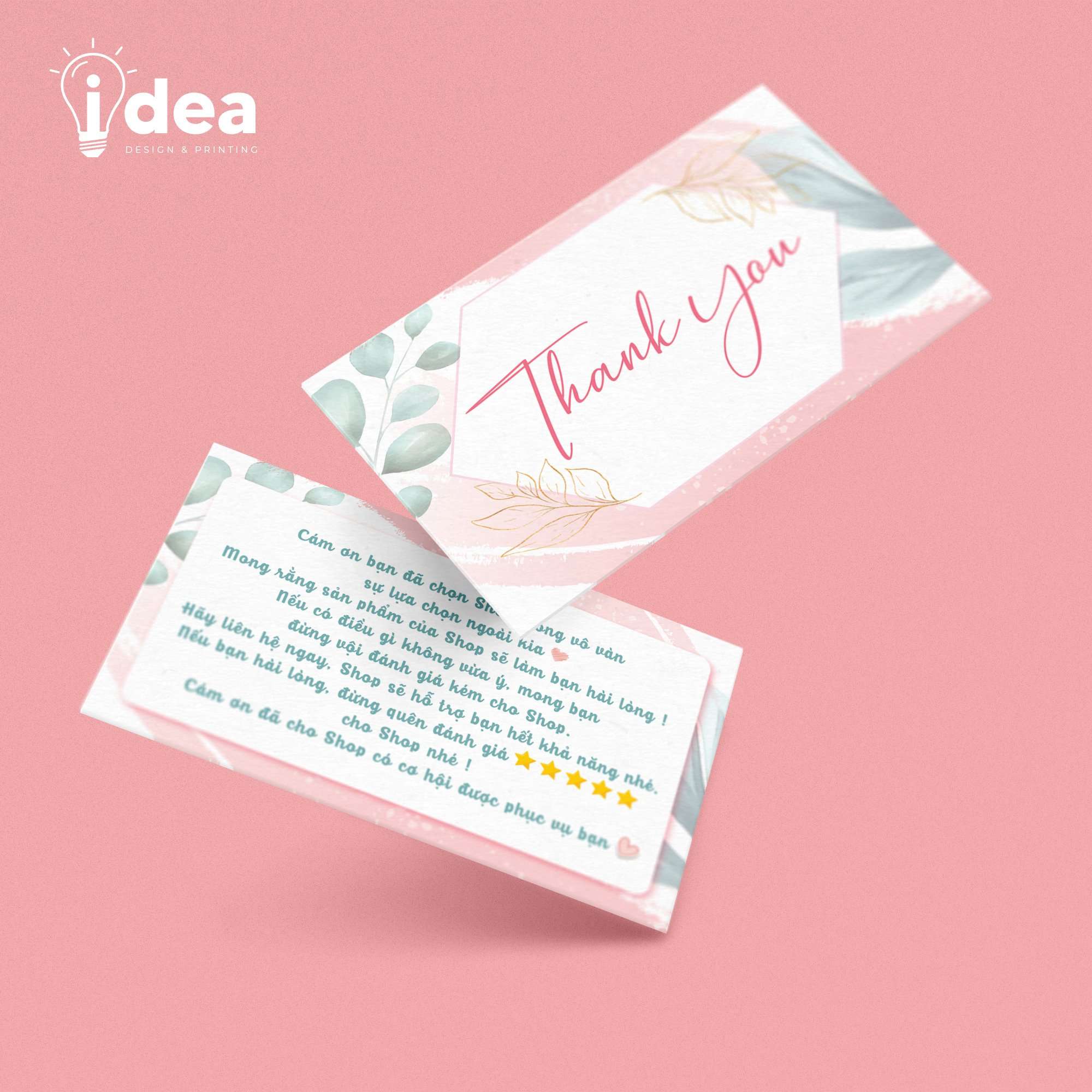 Card Thank You, Card Cám Ơn 09 (Có Sẵn)