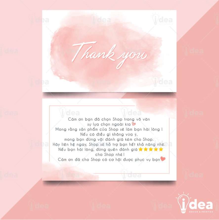 Card Thank You, Card Cám Ơn 11 (Có Sẵn) | iDea Design Card Thank You, Card Cám Ơn 11 (Có Sẵn) | Idea Design