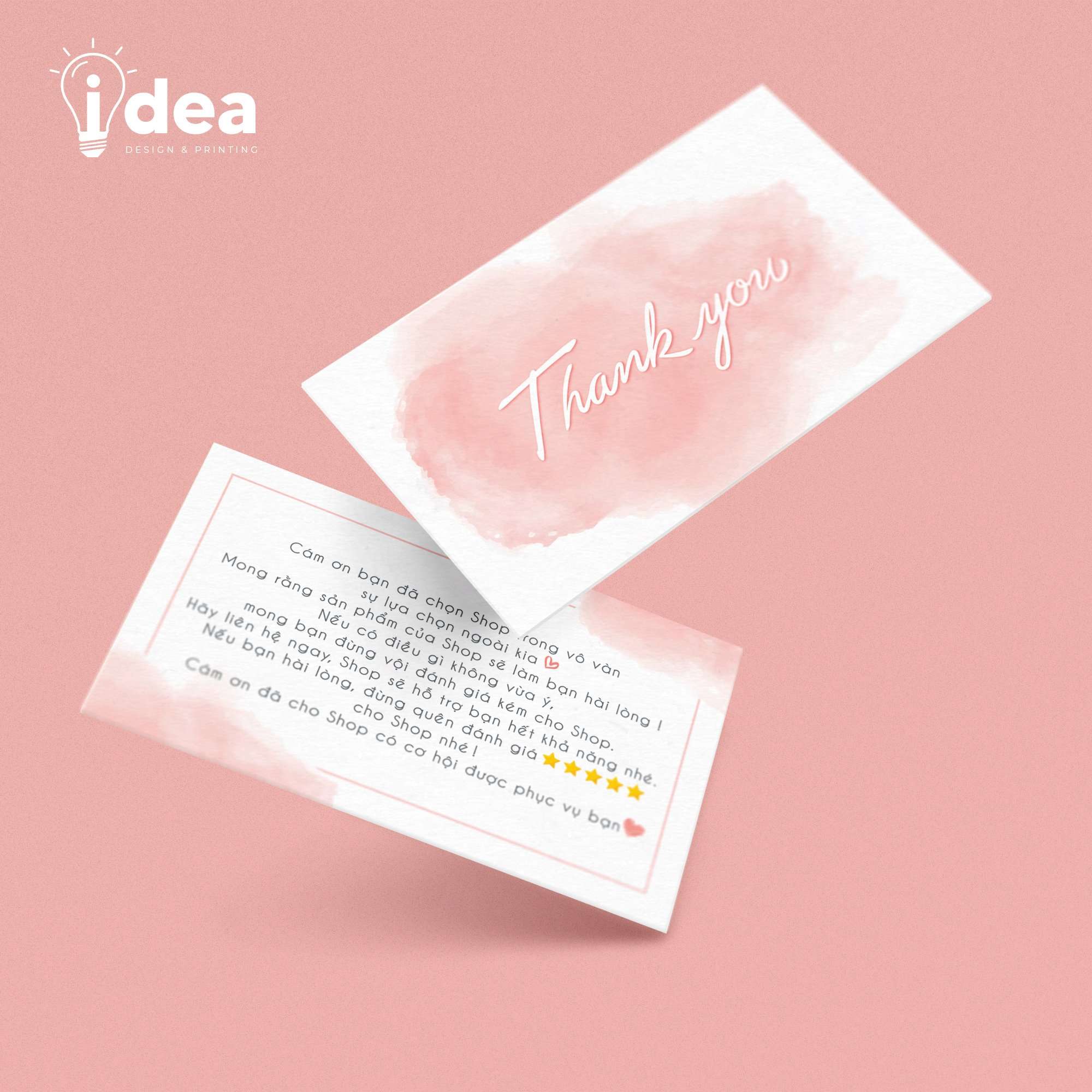 Card Thank You, Card Cám Ơn 11 (Có Sẵn)