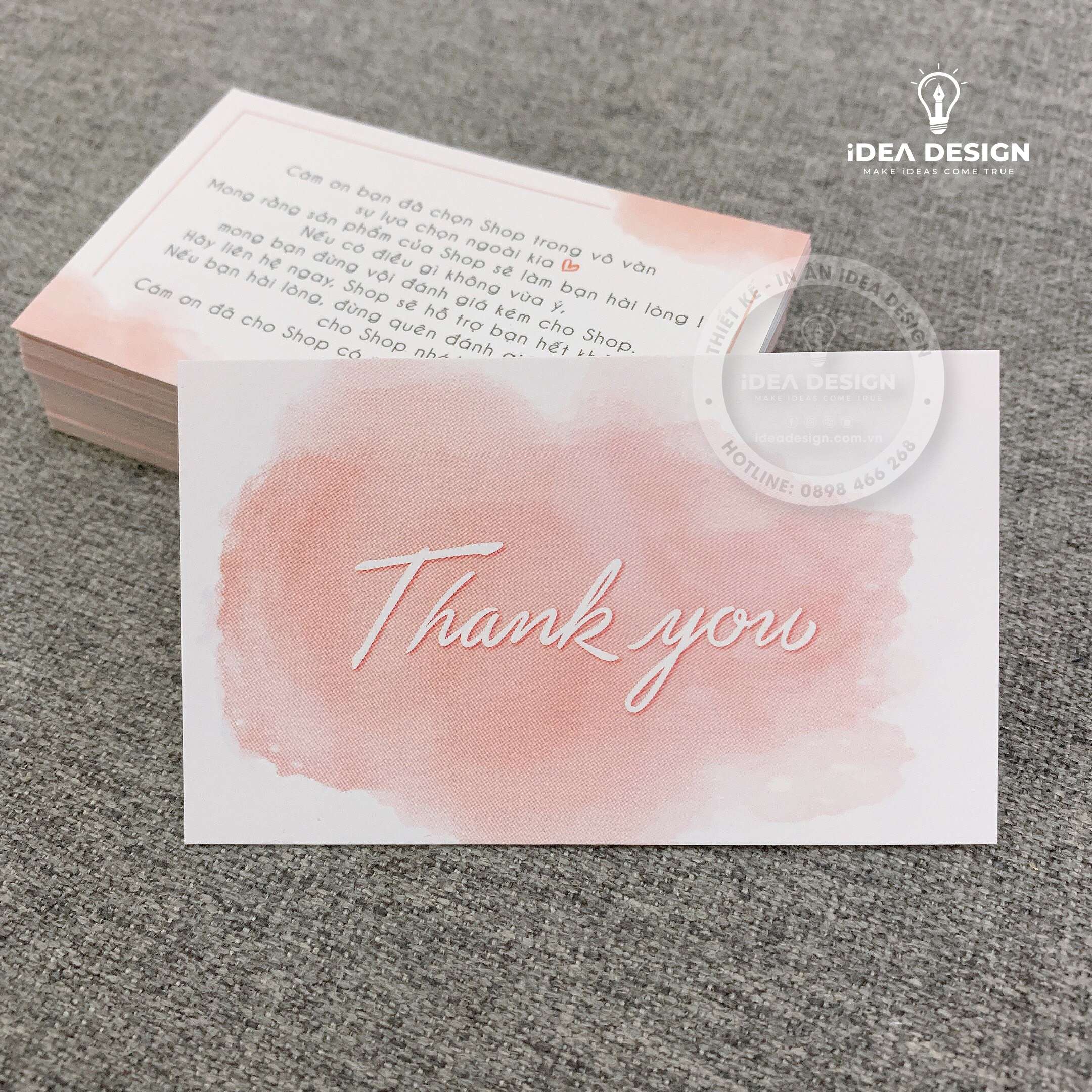 Card Thank You, Card Cám Ơn 11 (Có Sẵn)