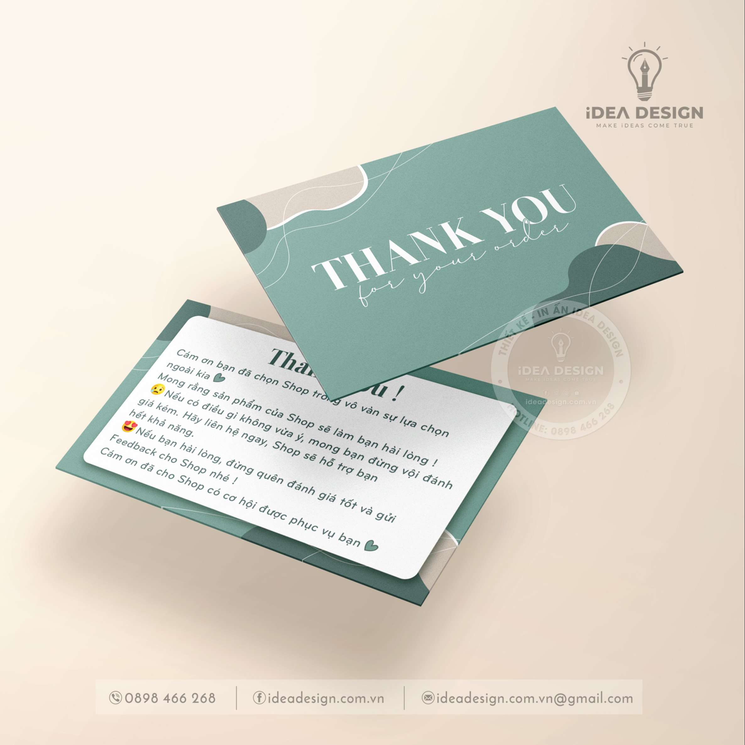 Card Thank You, Card Cám Ơn 13 (Có Sẵn)