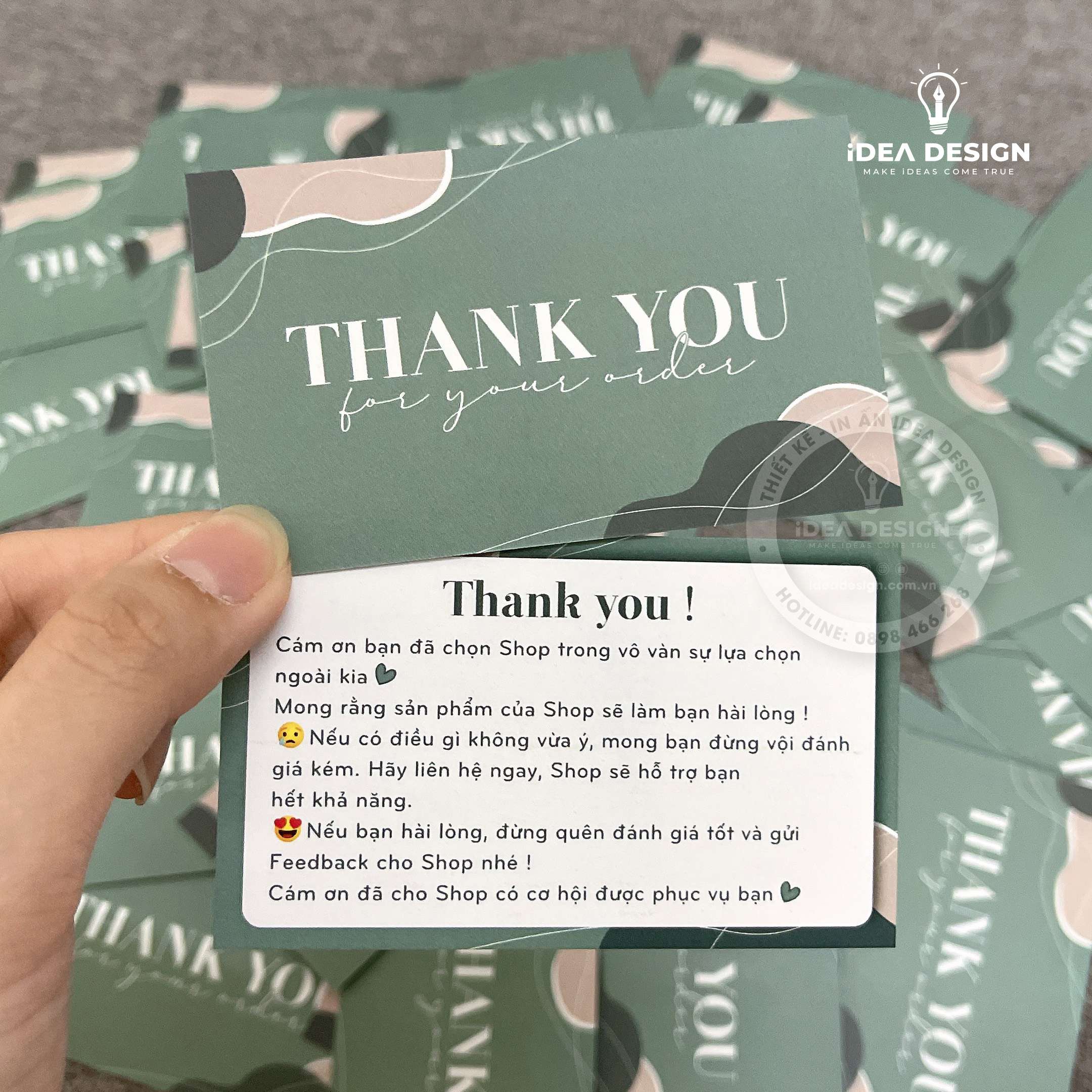 Card Thank You, Card Cám Ơn 13 (Có Sẵn)