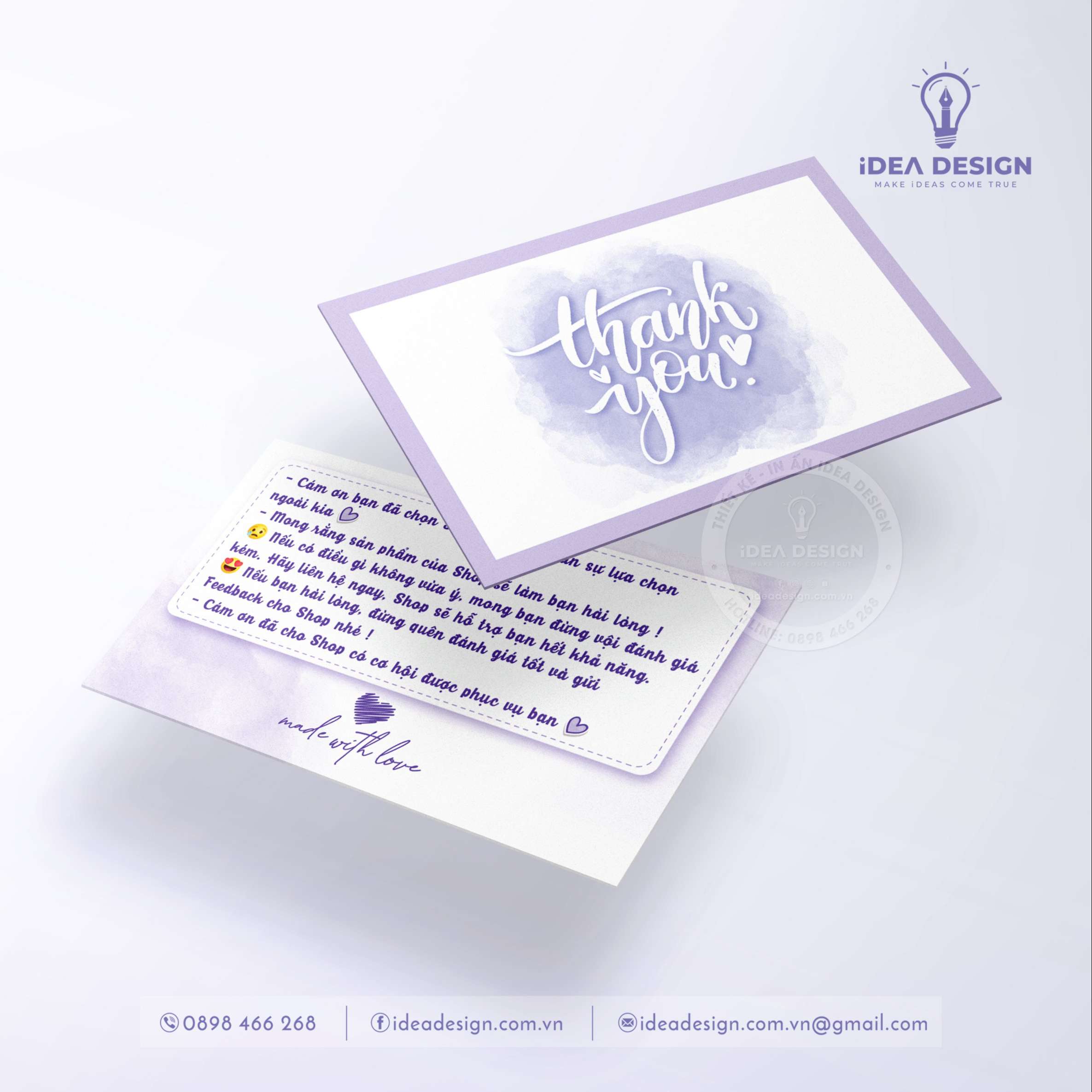 Card Thank You, Card Cám Ơn 14 (Có Sẵn)