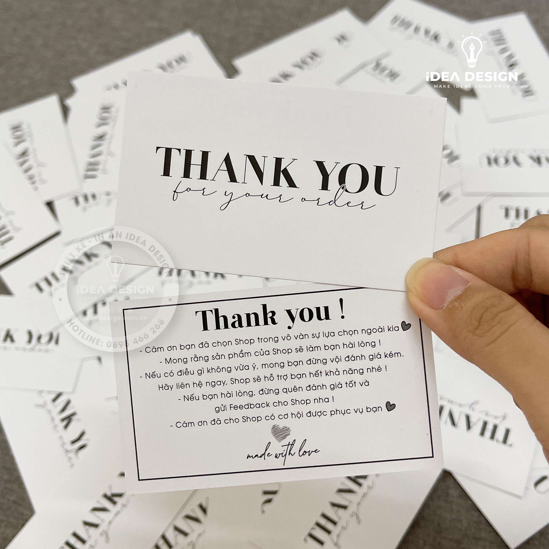 Card Thank You, Card Cám Ơn 18 (Có Sẵn)