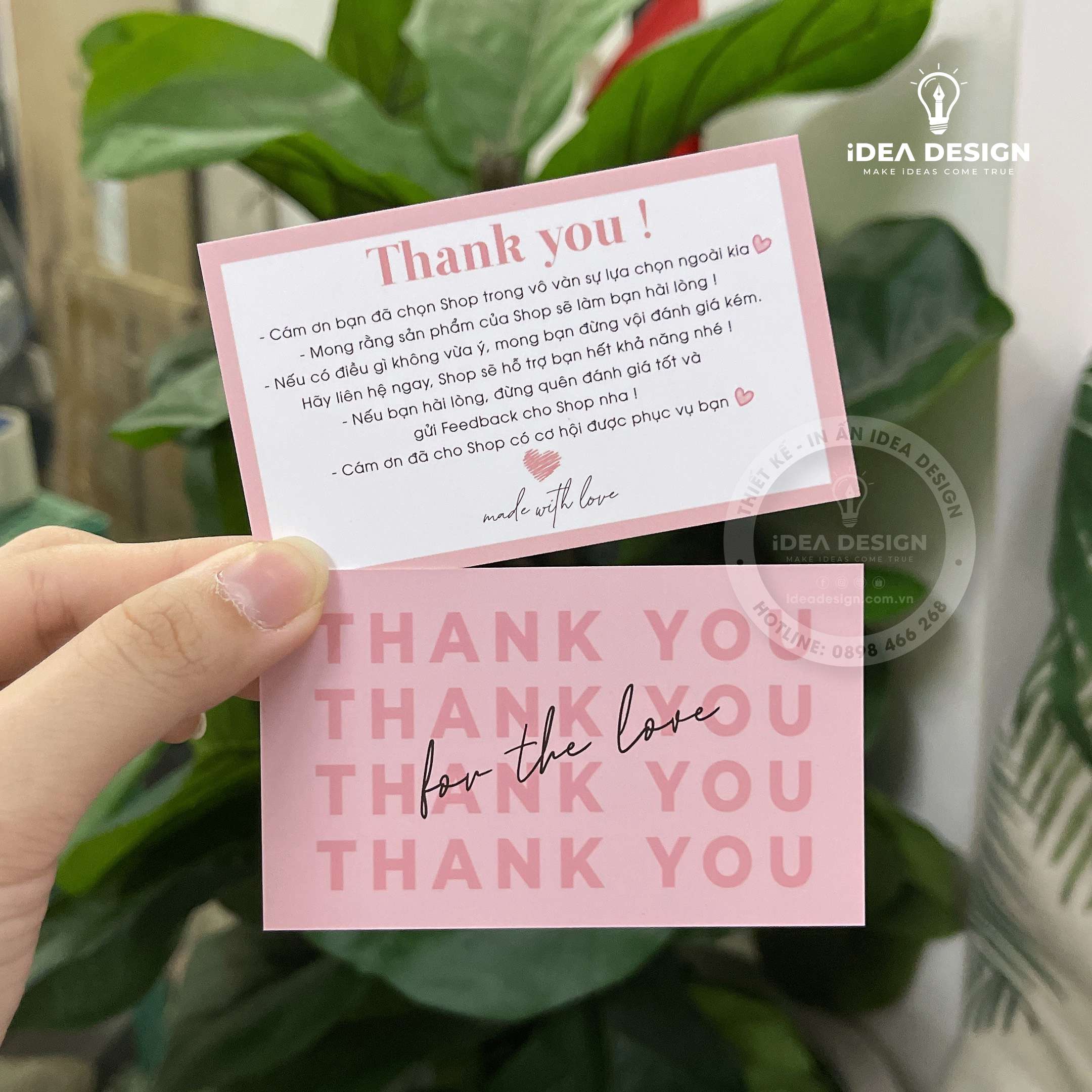 Card Thank You, Card Cám Ơn 19 (Có Sẵn)