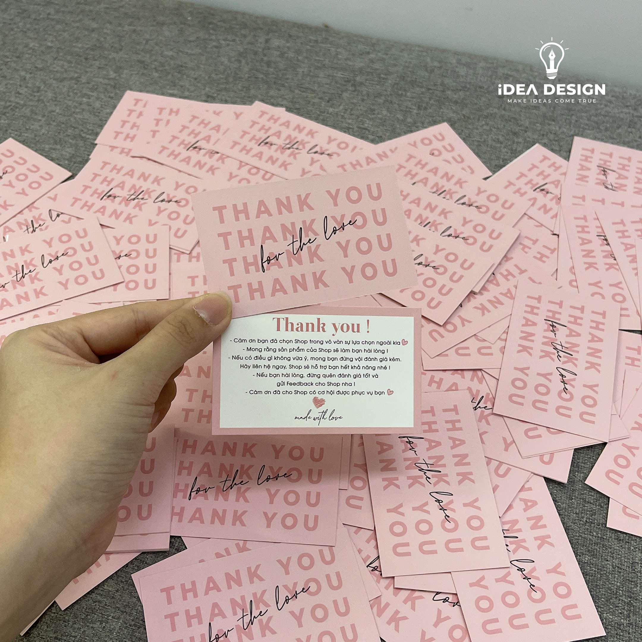 Card Thank You, Card Cám Ơn 19 (Có Sẵn)