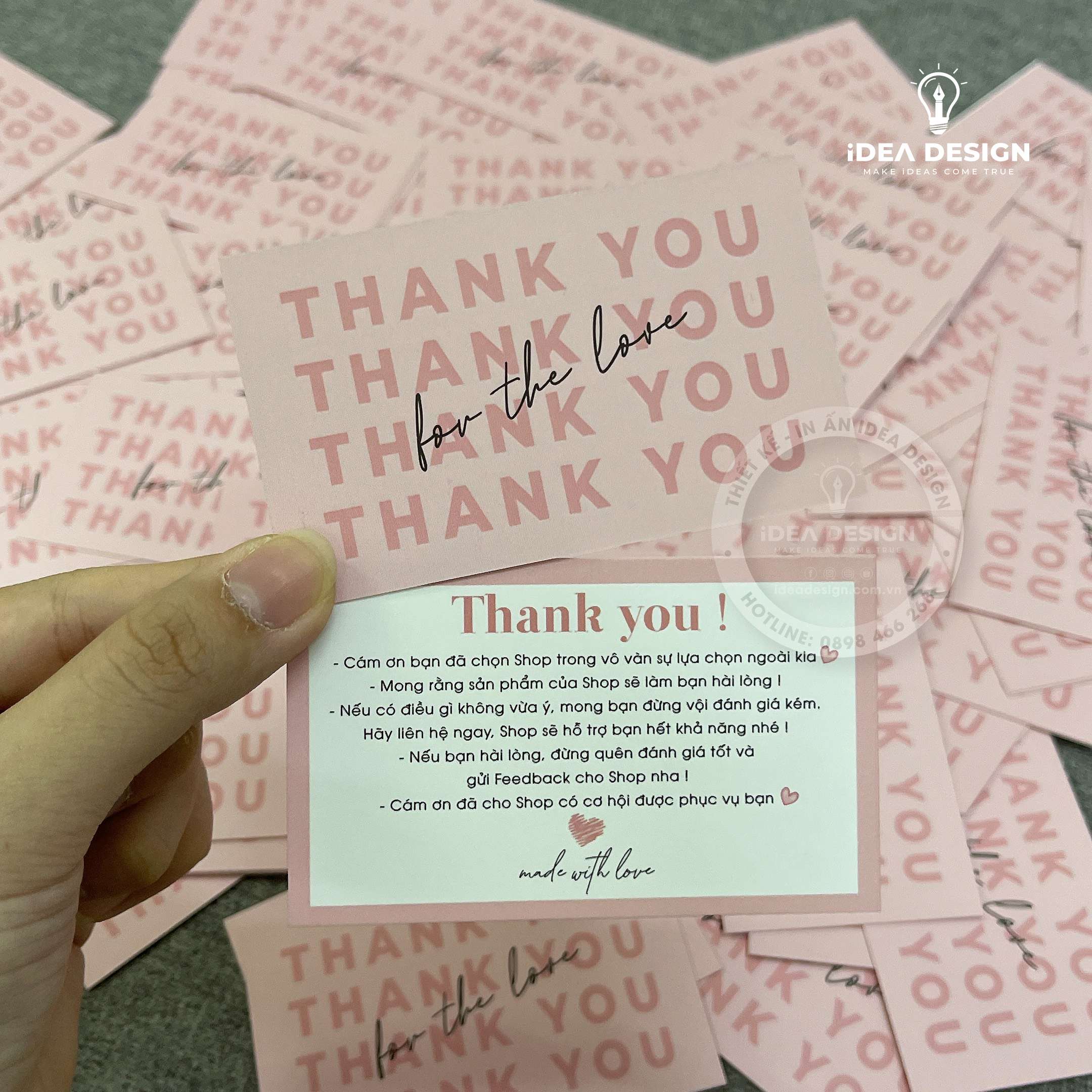 Card Thank You, Card Cám Ơn 19 (Có Sẵn)