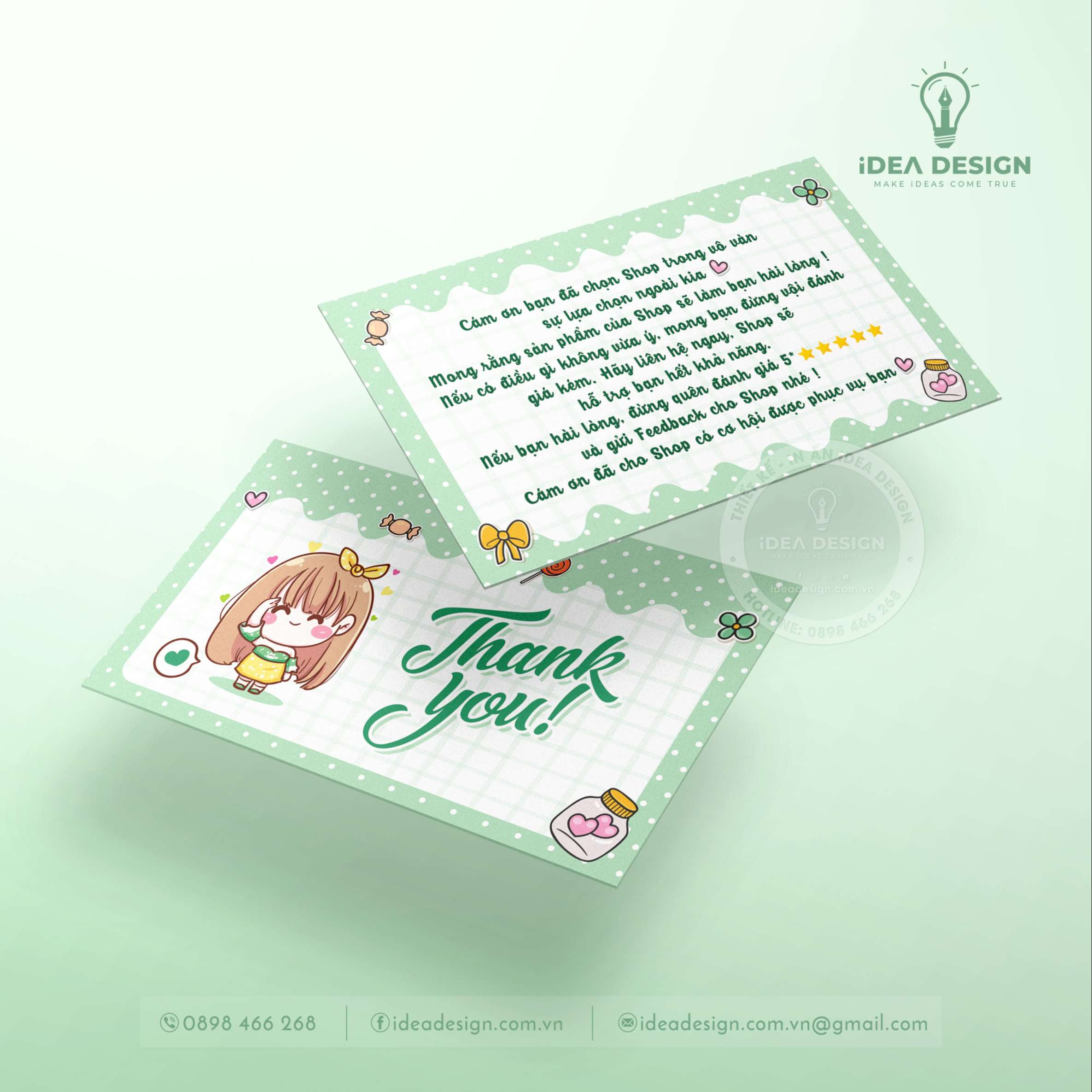 Card Thank You, Card Cám Ơn 03 (Có Sẵn)