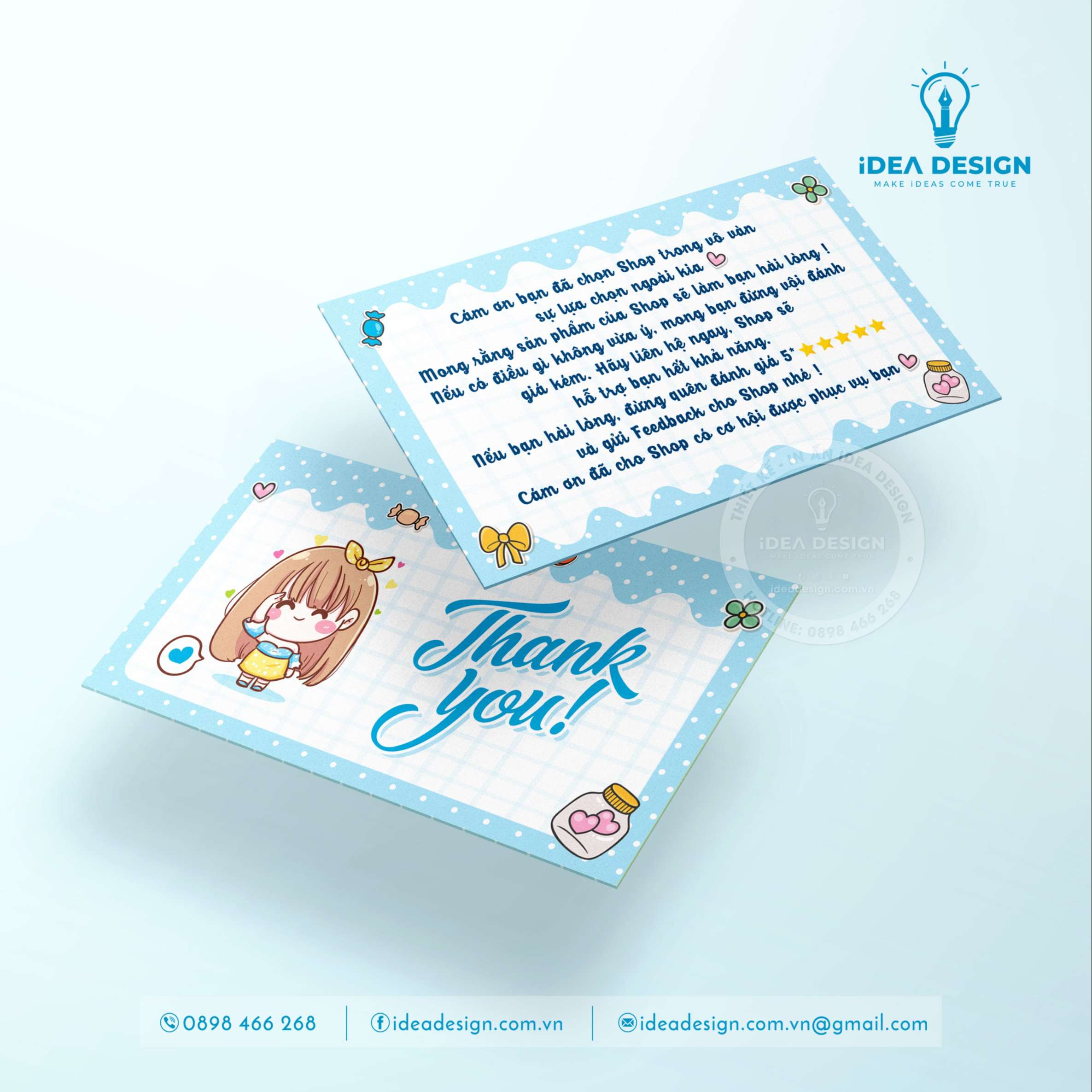 Card Thank You, Card Cám Ơn 03 (Có Sẵn)