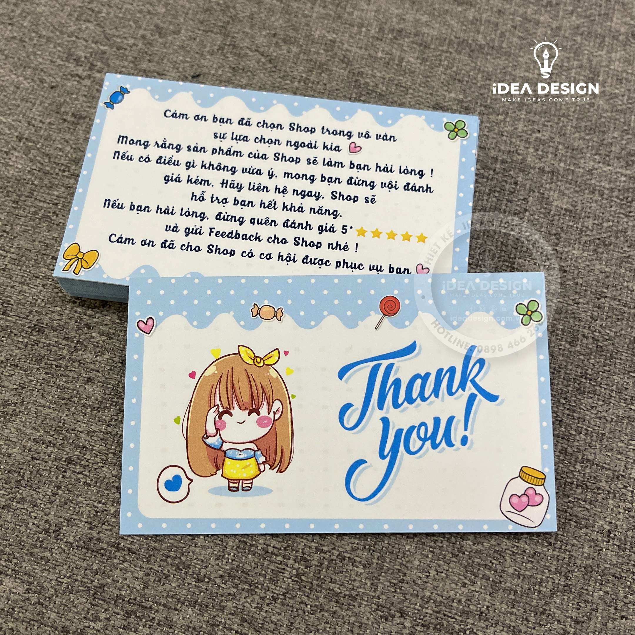 Card Thank You, Card Cám Ơn 03 (Có Sẵn)