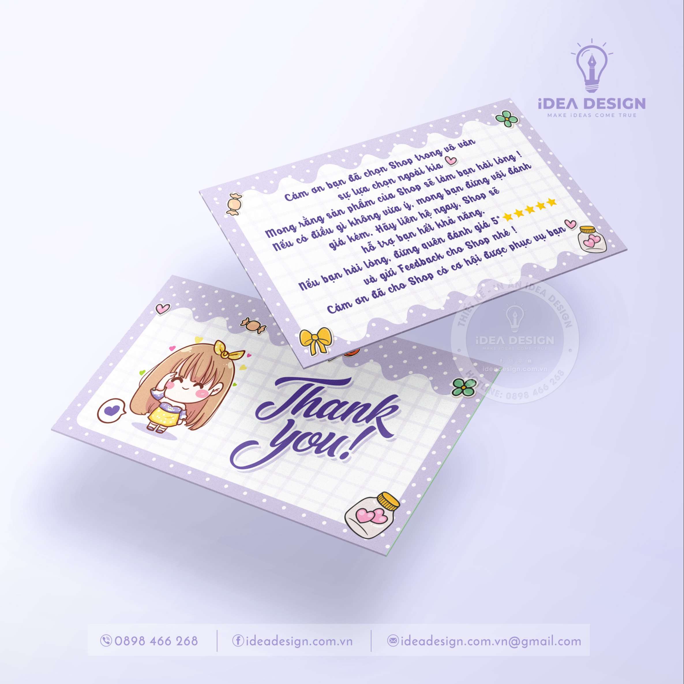 Card Thank You, Card Cám Ơn 03 (Có Sẵn)