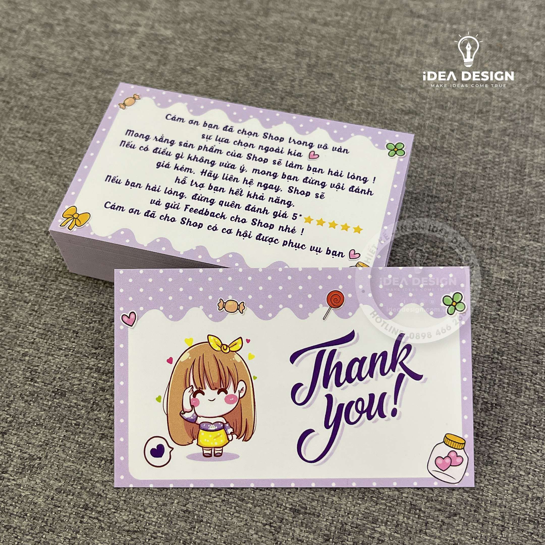 Card Thank You, Card Cám Ơn 03 (Có Sẵn)