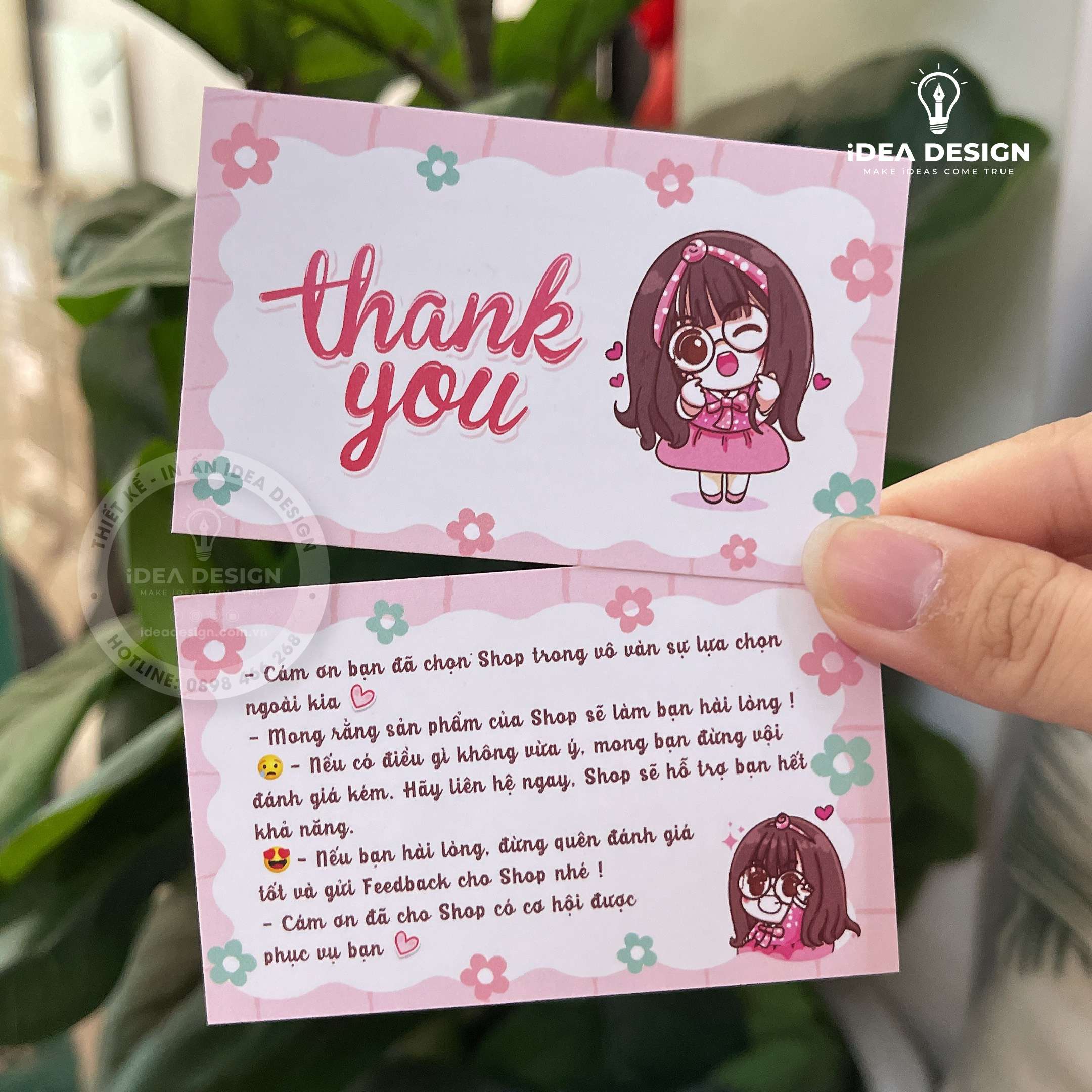 Card Thank You, Card Cám Ơn 23 (Có Sẵn)