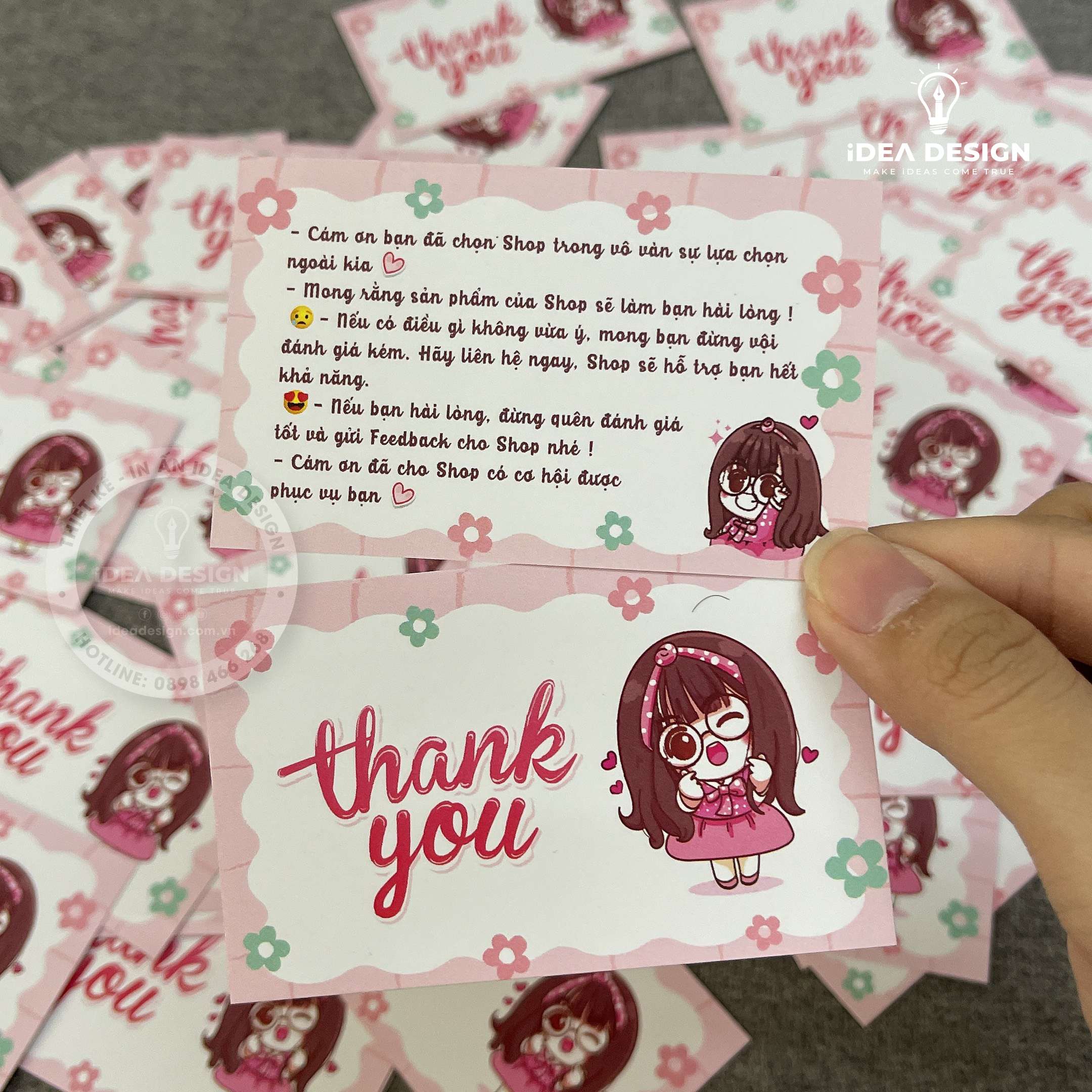 Card Thank You, Card Cám Ơn 23 (Có Sẵn)