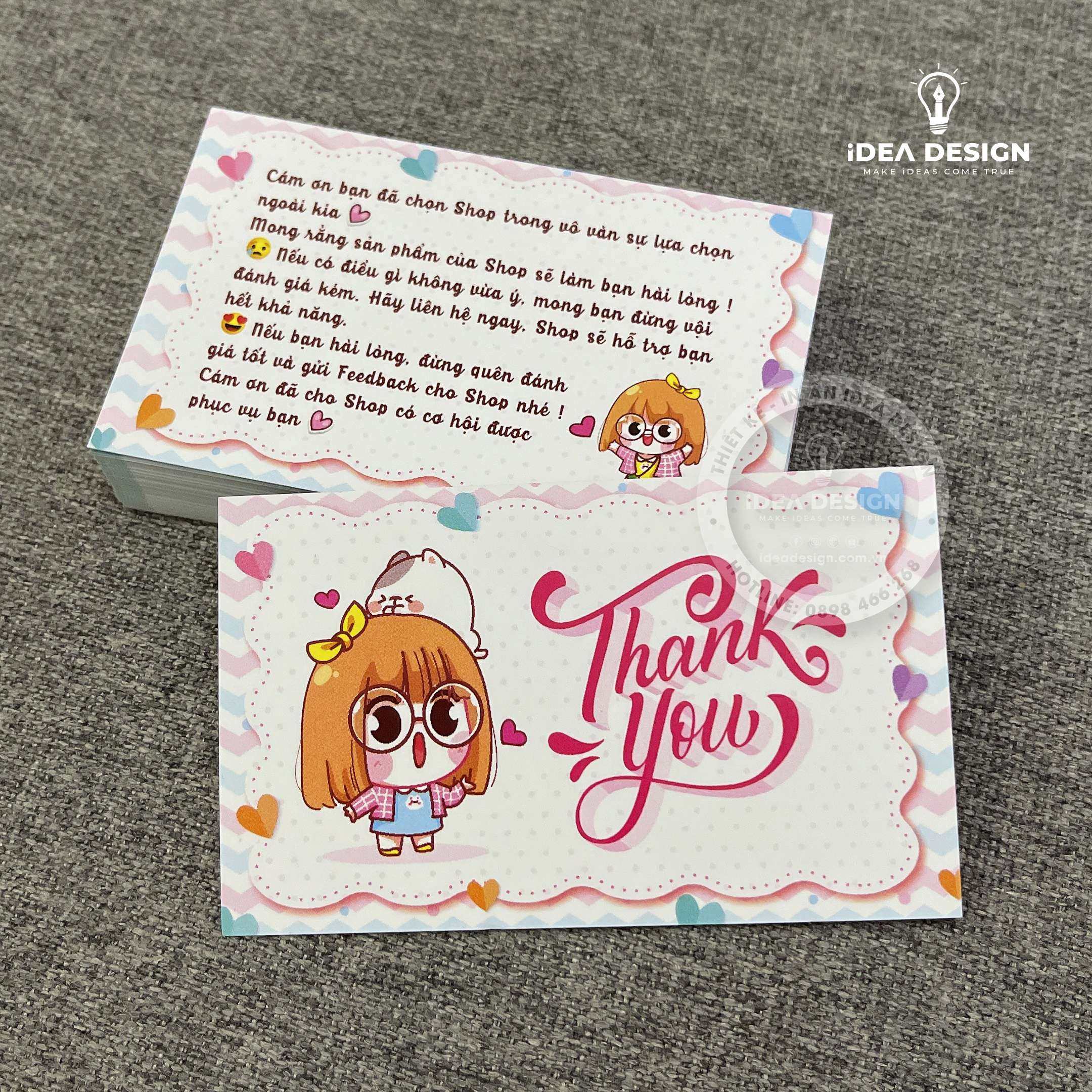 Card Thank You, Card Cám Ơn 24 (Có Sẵn)