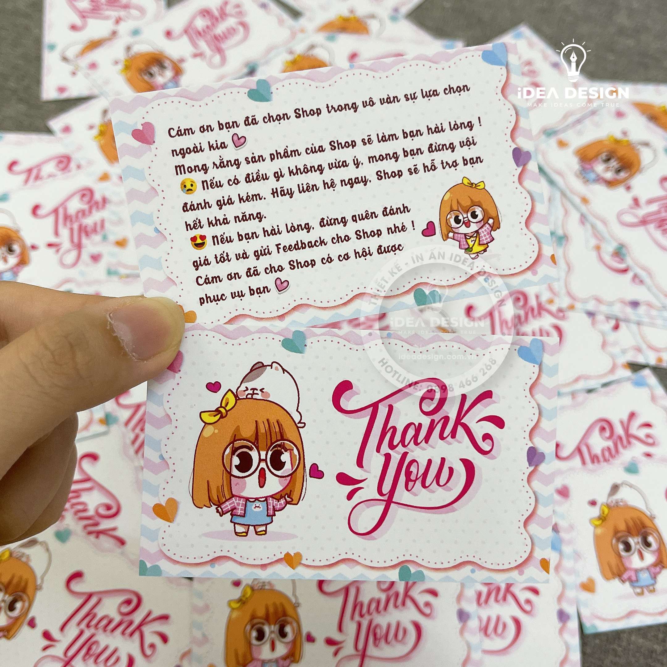 Card Thank You, Card Cám Ơn 24 (Có Sẵn)