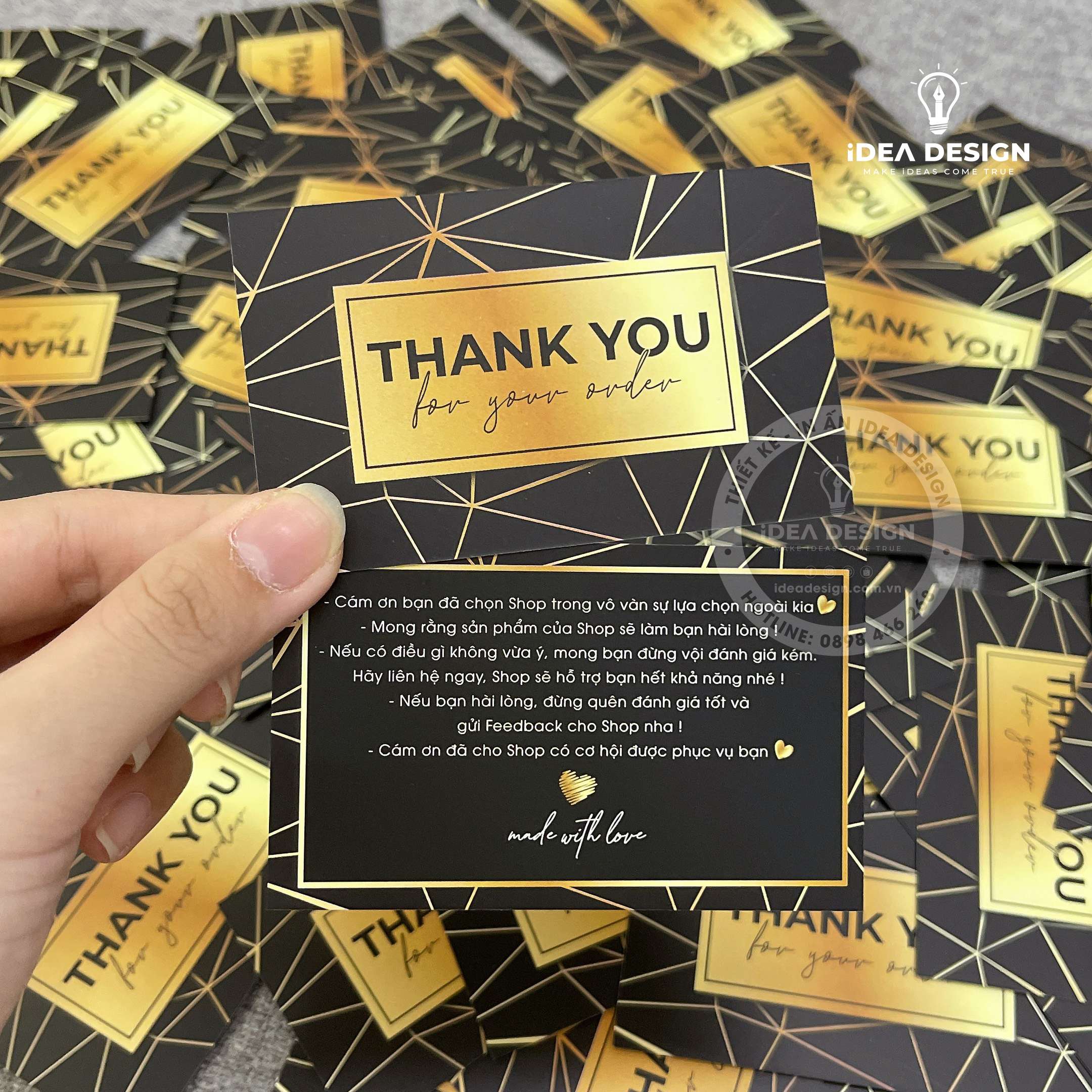 Card Thank You, Card Cám Ơn 25 (Có Sẵn)