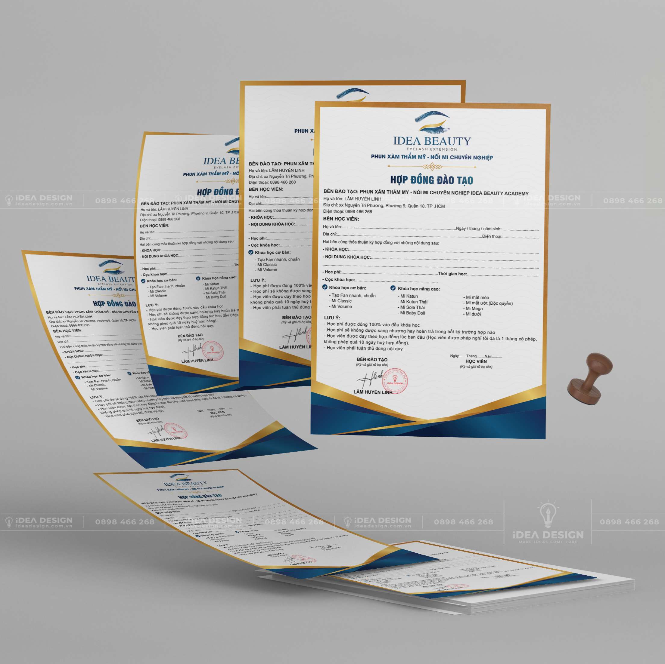 Hợp Đồng Đào Tạo Phun Xăm - Nối Mi 01