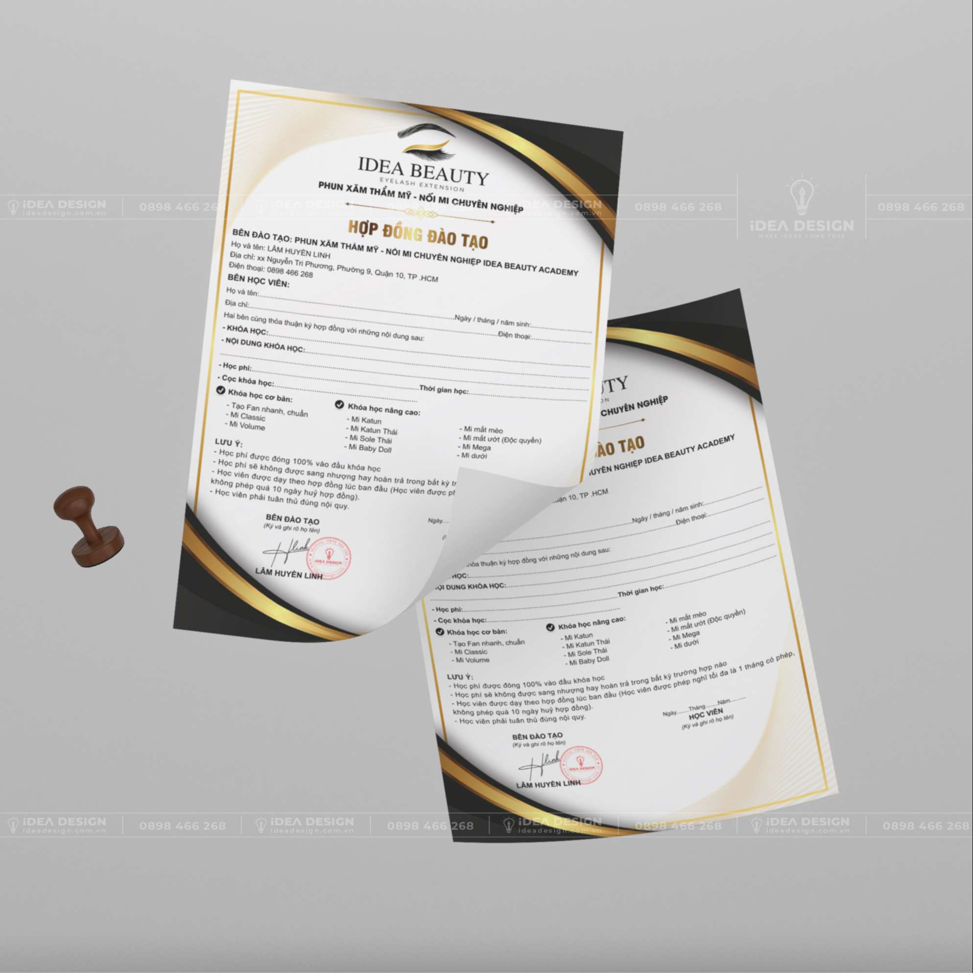 Hợp Đồng Đào Tạo Phun Xăm - Nối Mi 03